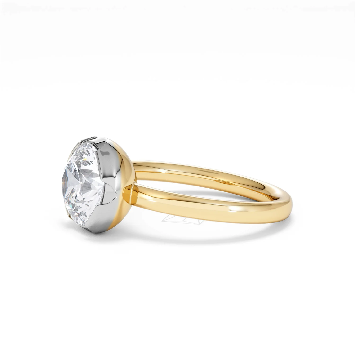 Muse 2.00ct Round Cut Lab Grown Solitaire Engagement Ring in 18K Yellow Gold - Image 73