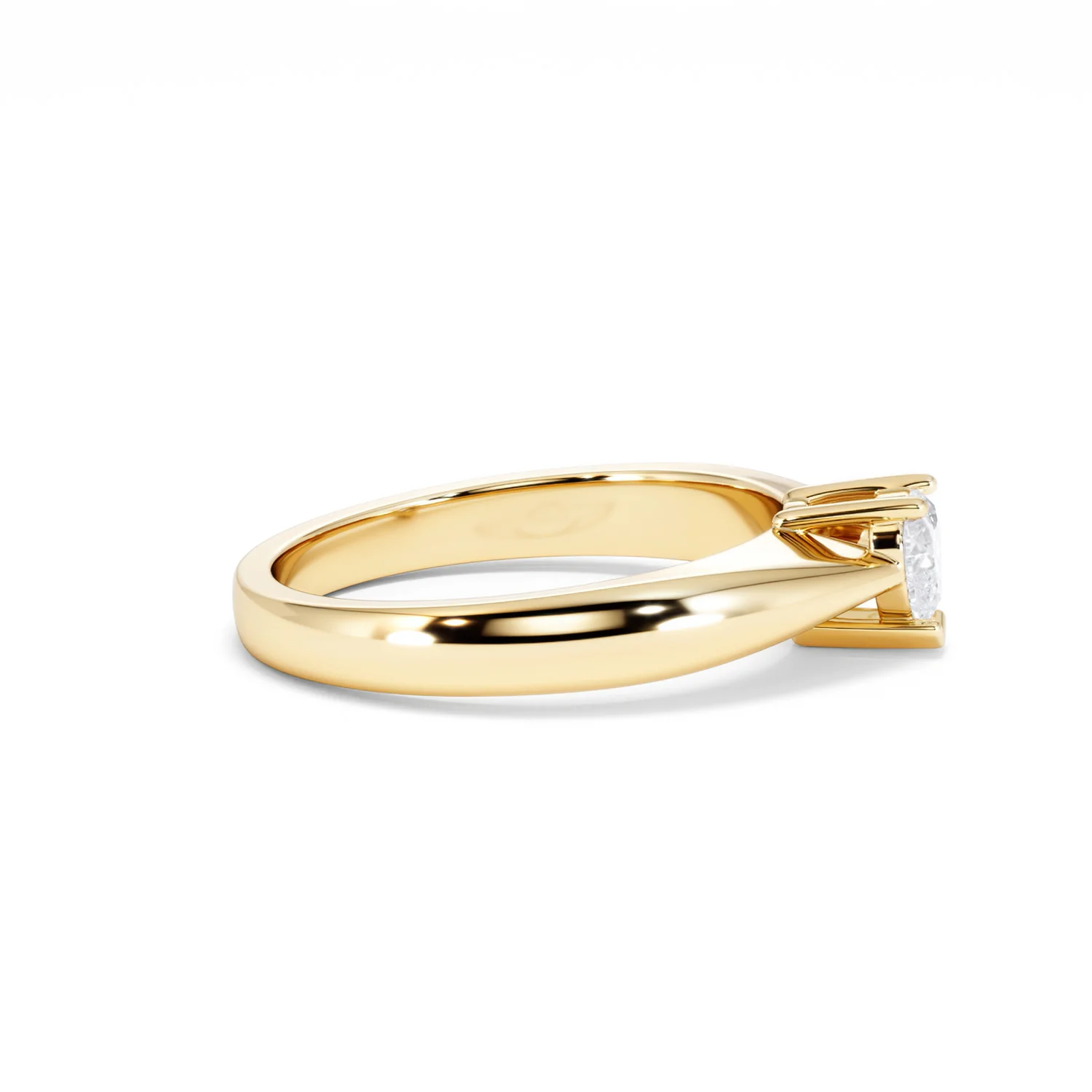 Naomi Heart Cut Lab Diamond Engagement Ring 0.33ct H/SI in 18k Gold Vermeil - Image 28