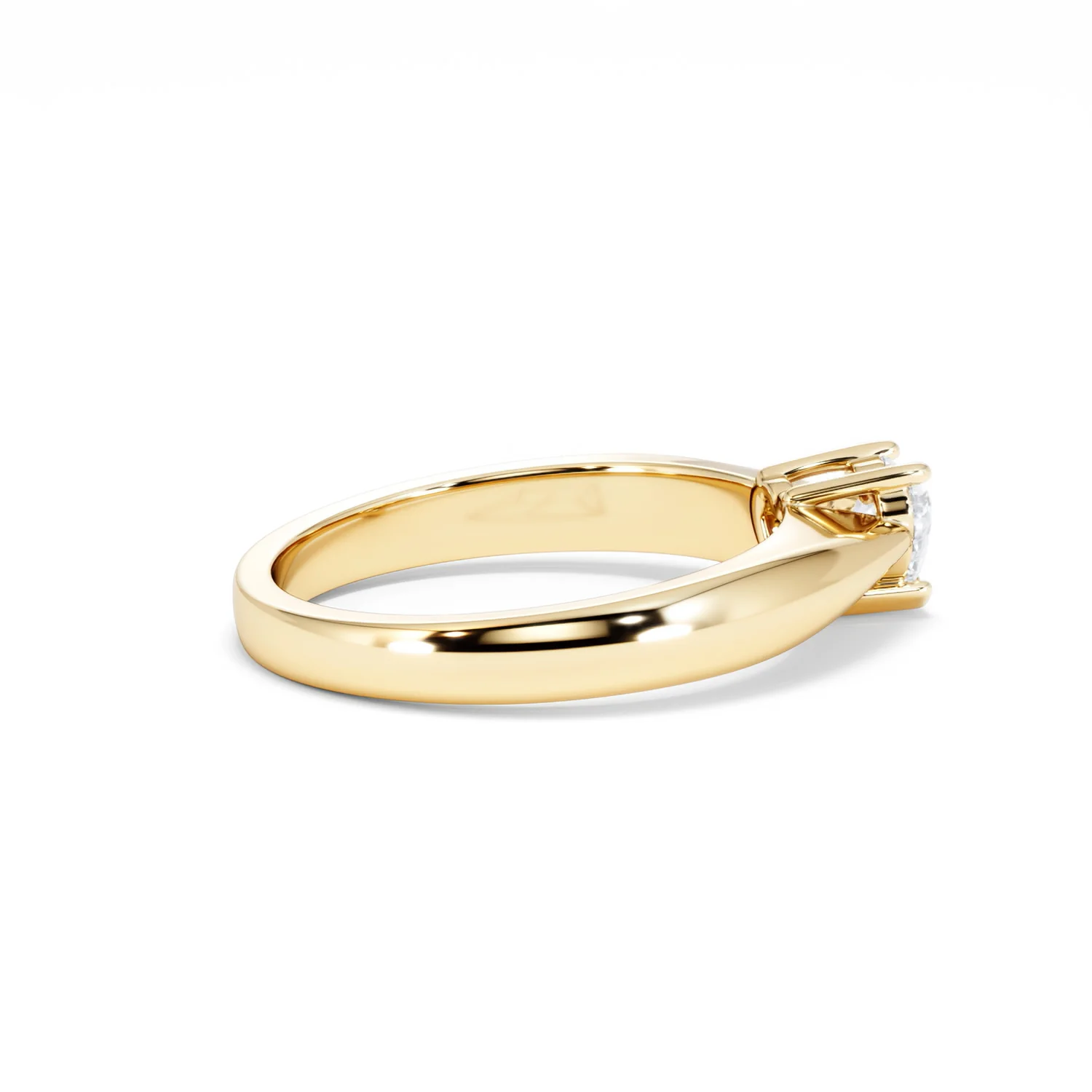 Naomi Heart Cut Lab Diamond Engagement Ring 0.33ct H/SI in 18k Gold Vermeil - Image 33