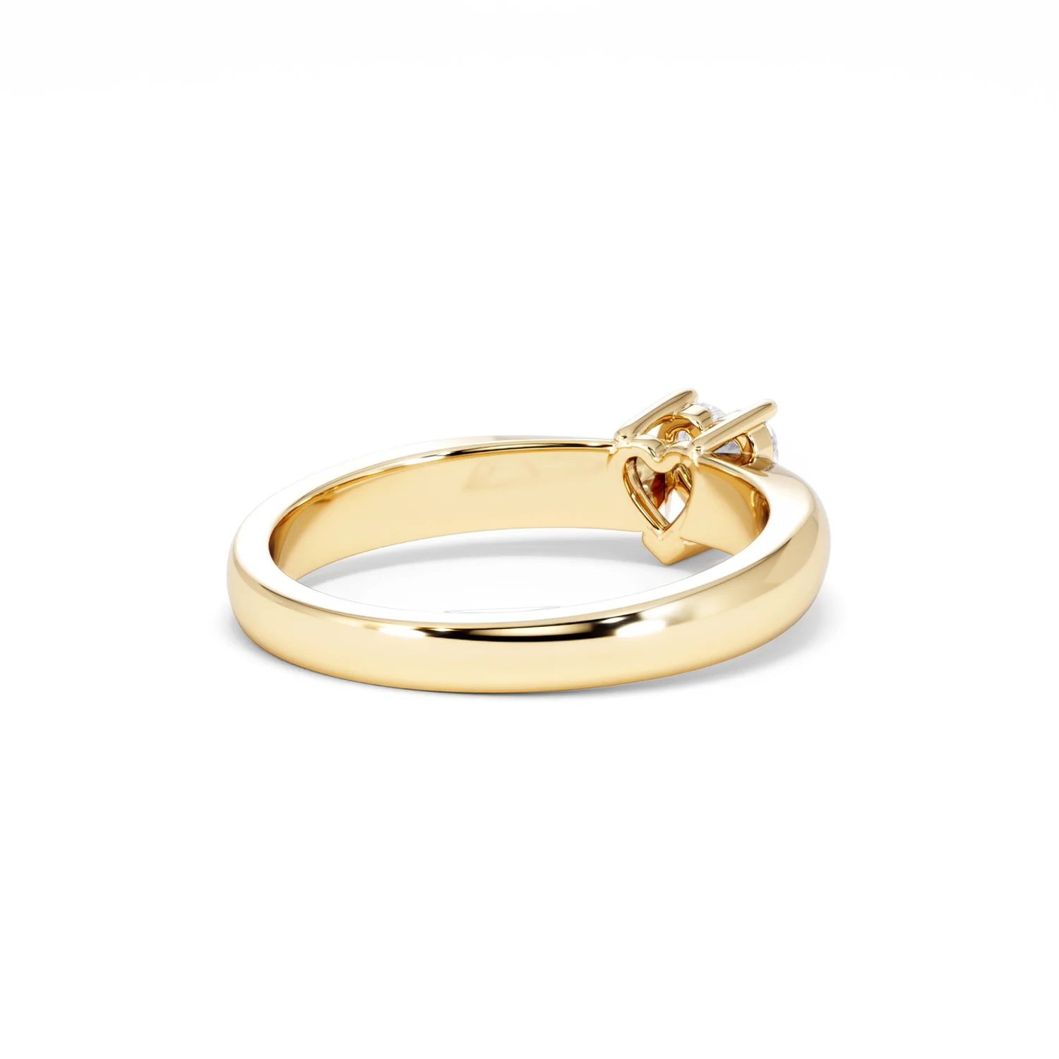 Naomi Heart Cut Lab Diamond Engagement Ring 0.33ct H/SI in 18k Gold Vermeil - Image 42