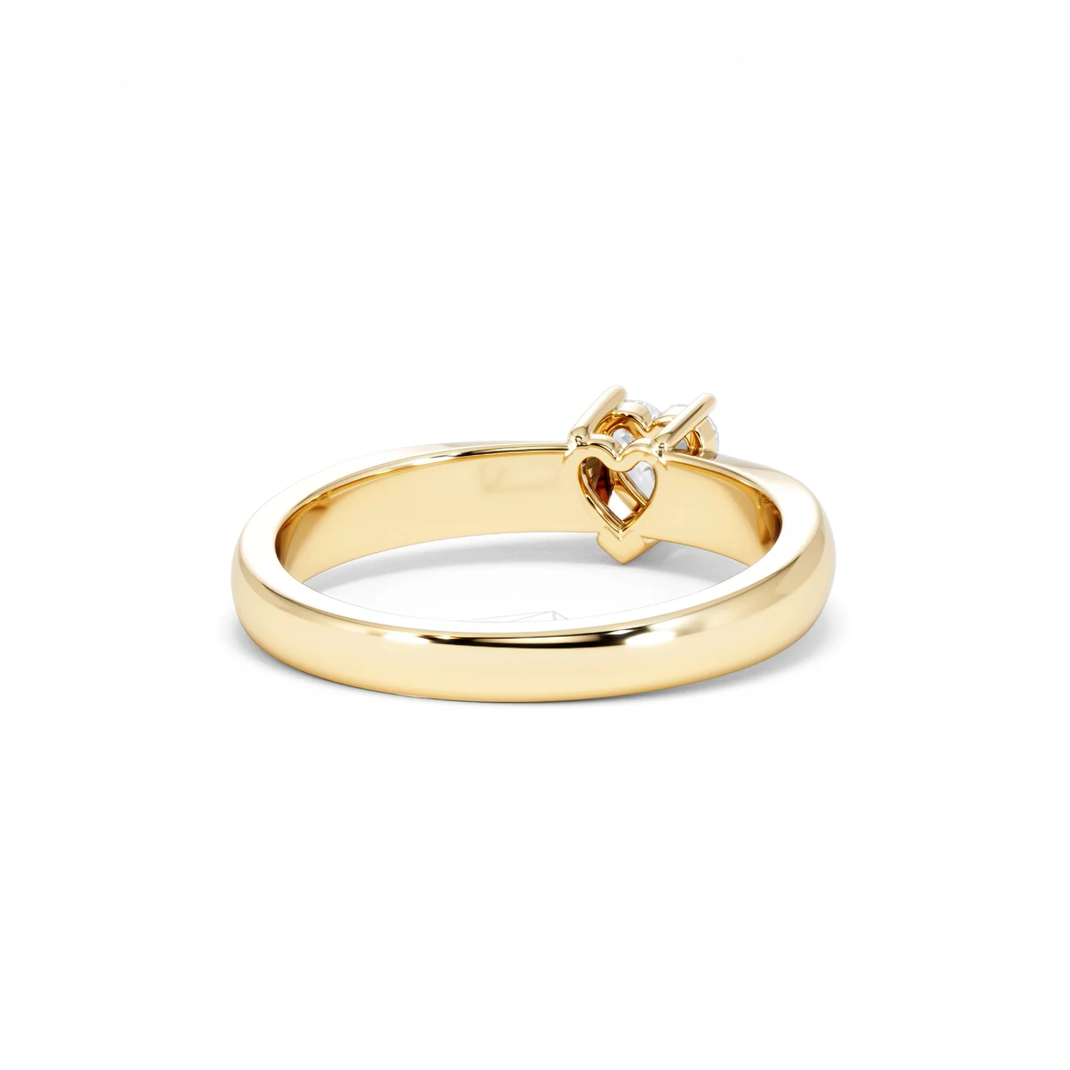 Naomi Heart Cut Lab Diamond Engagement Ring 0.33ct H/SI in 18k Gold Vermeil - Image 45