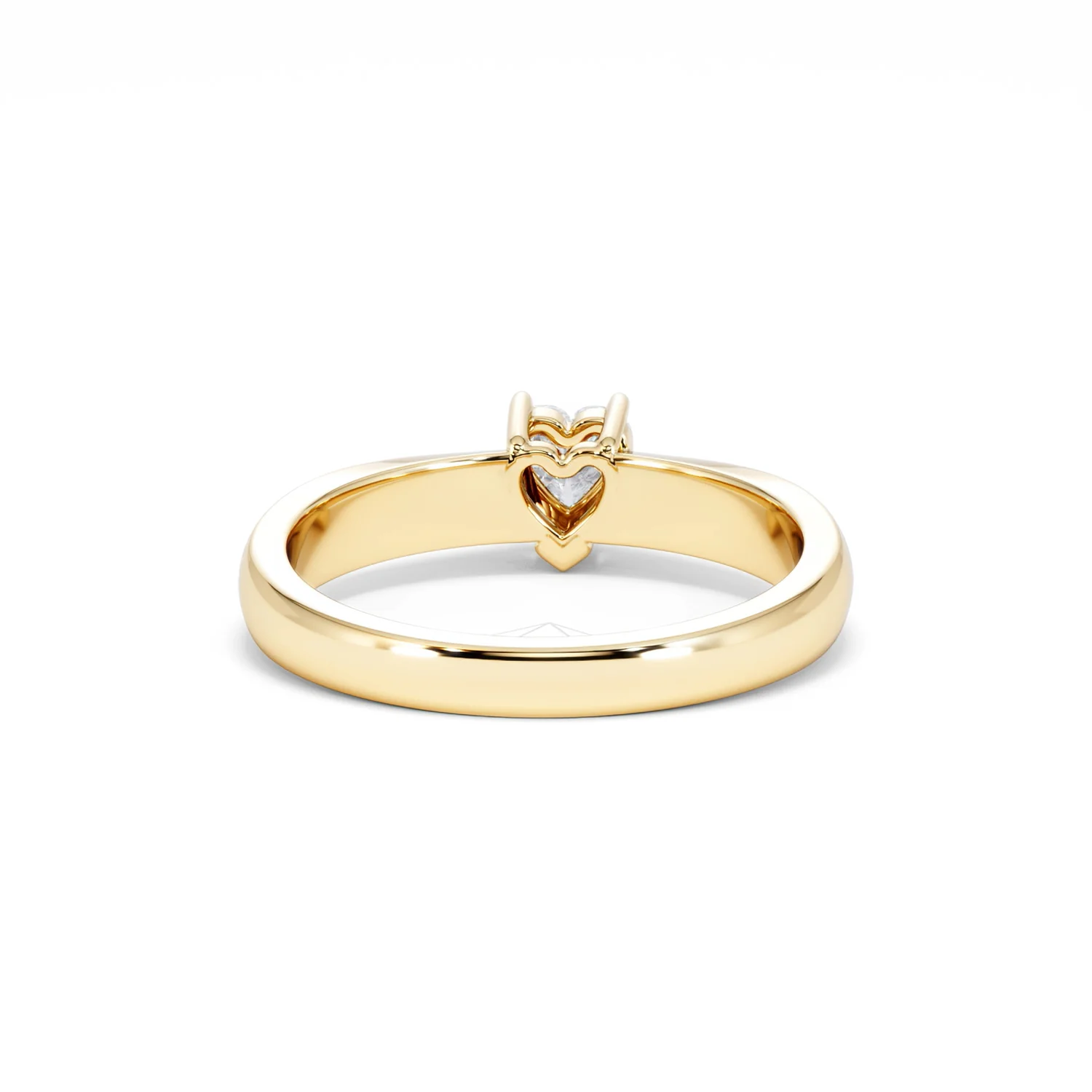 Naomi Heart Cut Lab Diamond Engagement Ring 0.33ct H/SI in 18k Gold Vermeil - Image 49