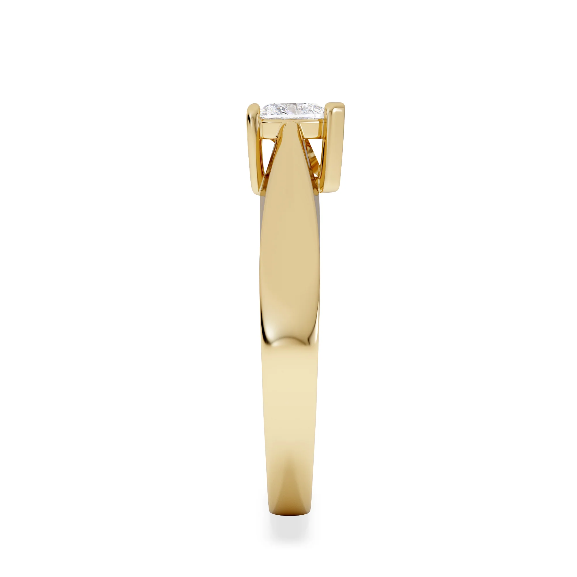 Naomi Heart Cut Lab Diamond Engagement Ring 0.33ct H/SI in 18k Gold Vermeil - Image 5