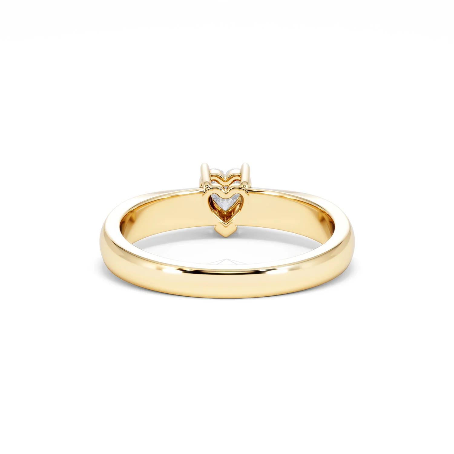 Naomi Heart Cut Lab Diamond Engagement Ring 0.33ct H/SI in 18k Gold Vermeil - Image 50