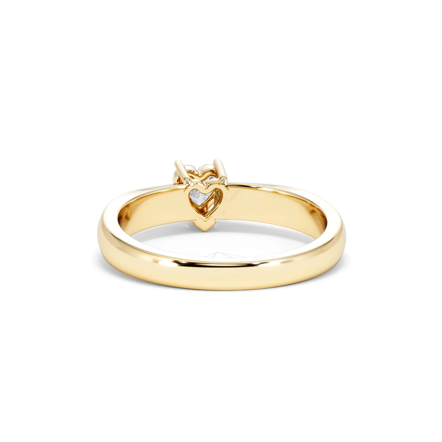 Naomi Heart Cut Lab Diamond Engagement Ring 0.33ct H/SI in 18k Gold Vermeil - Image 52