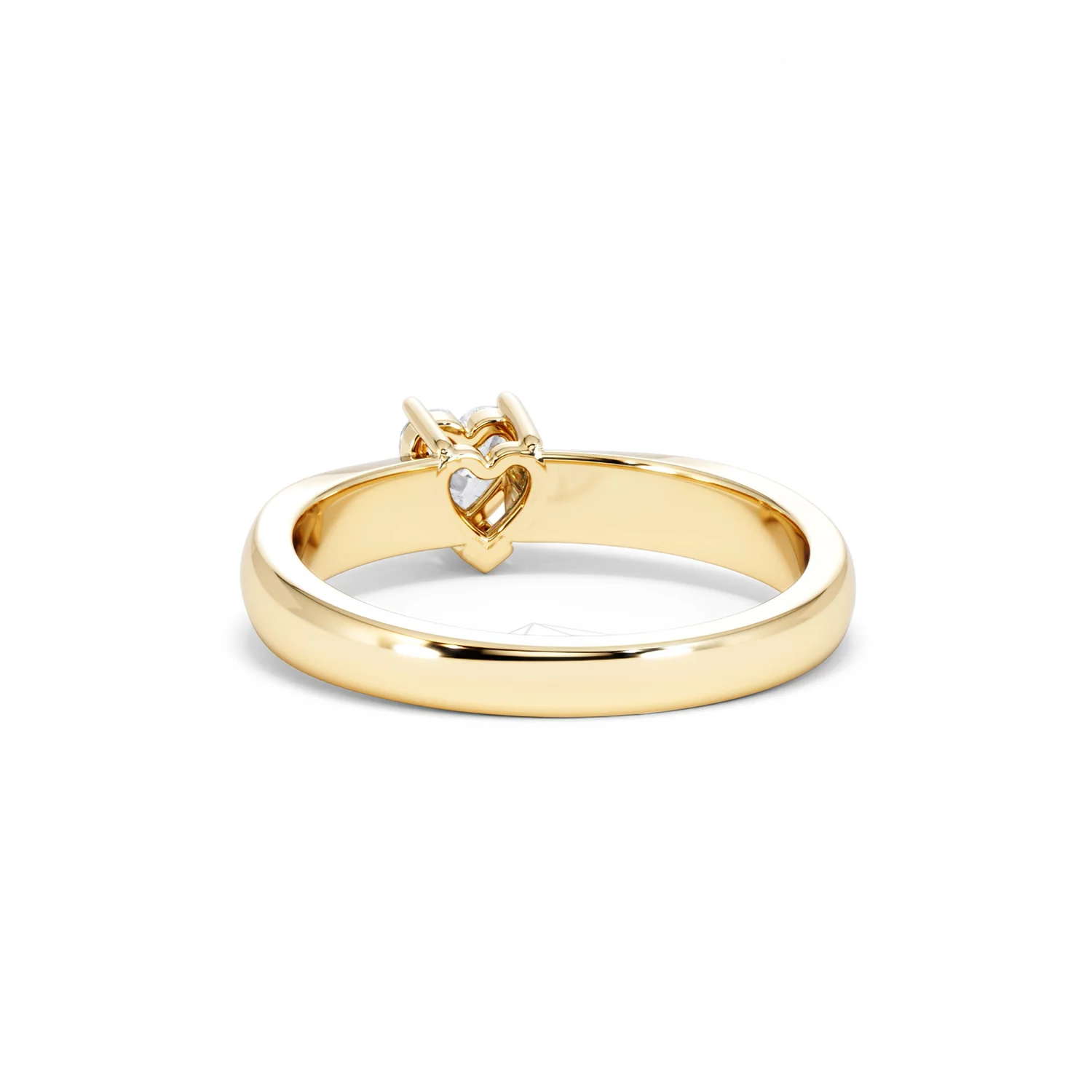 Naomi Heart Cut Lab Diamond Engagement Ring 0.33ct H/SI in 18k Gold Vermeil - Image 53