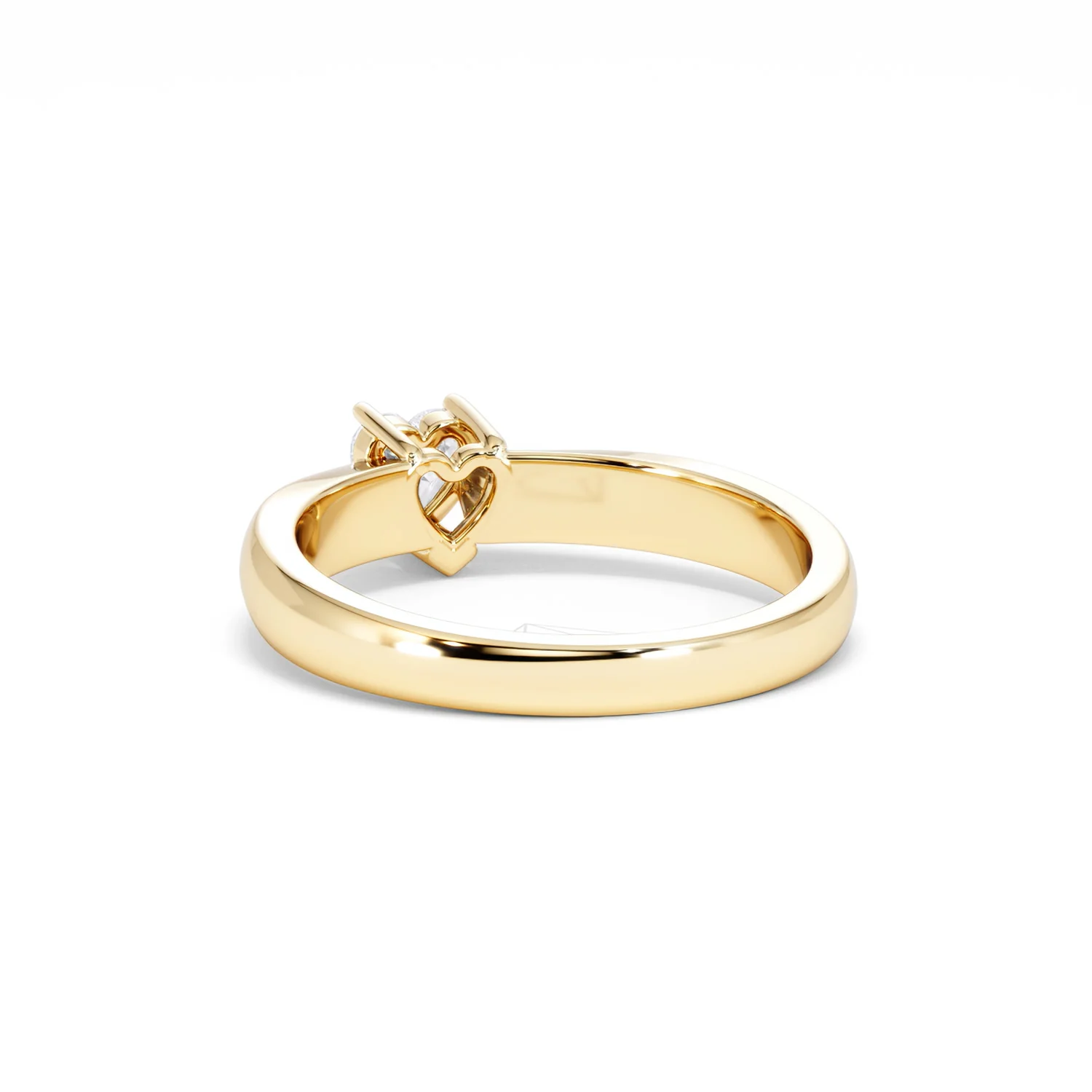 Naomi Heart Cut Lab Diamond Engagement Ring 0.33ct H/SI in 18k Gold Vermeil - Image 55