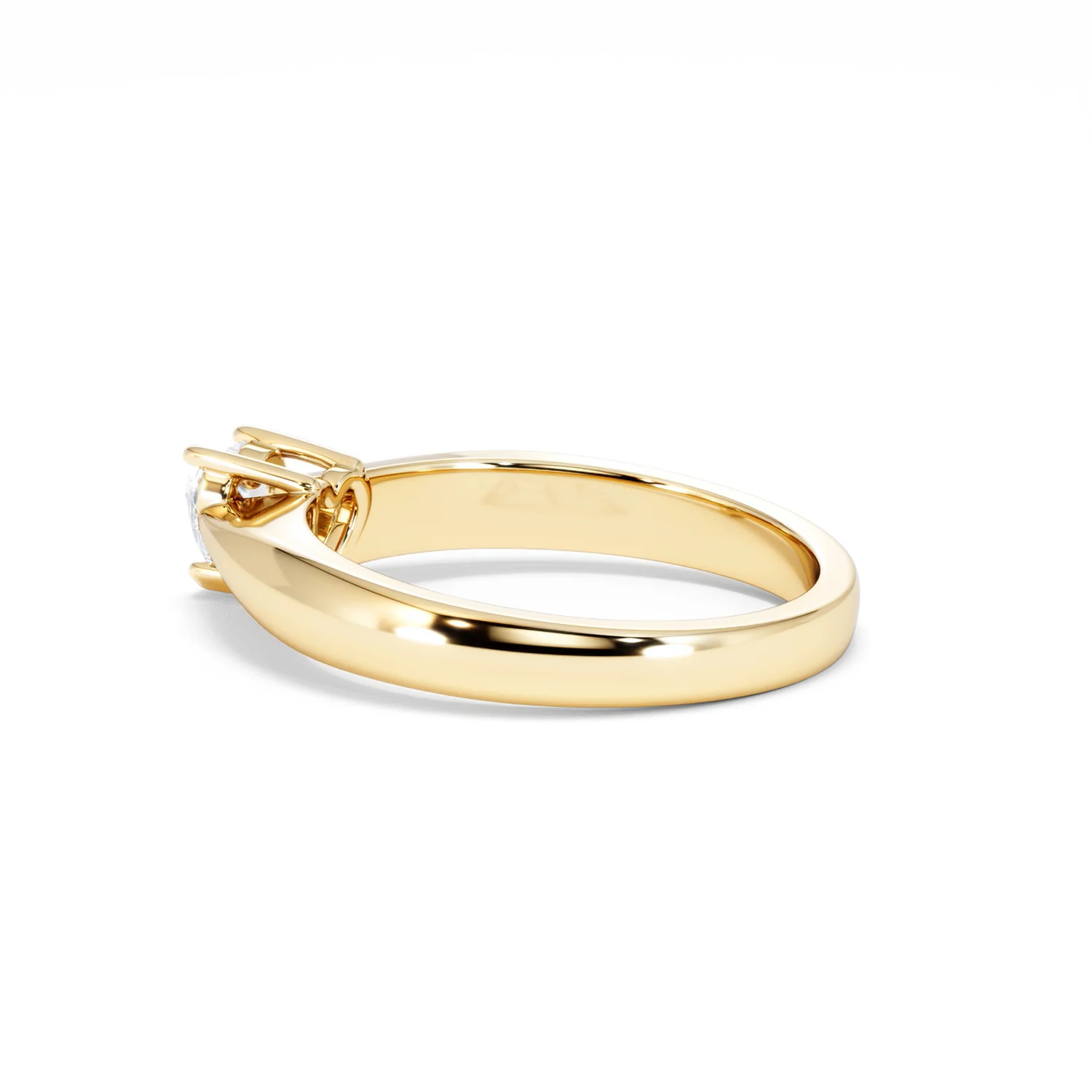Naomi Heart Cut Lab Diamond Engagement Ring 0.33ct H/SI in 18k Gold Vermeil - Image 64