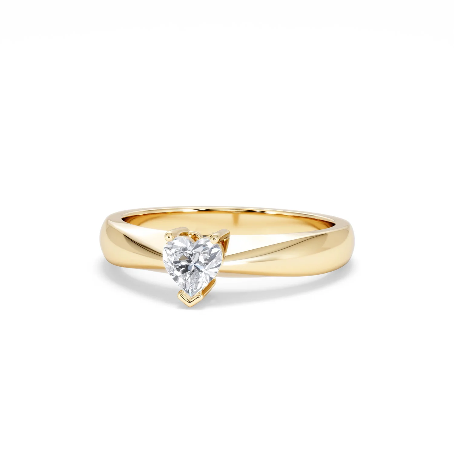 Naomi Heart Cut Lab Diamond Engagement Ring 0.33ct H/SI in 18k Gold Vermeil - Image 87