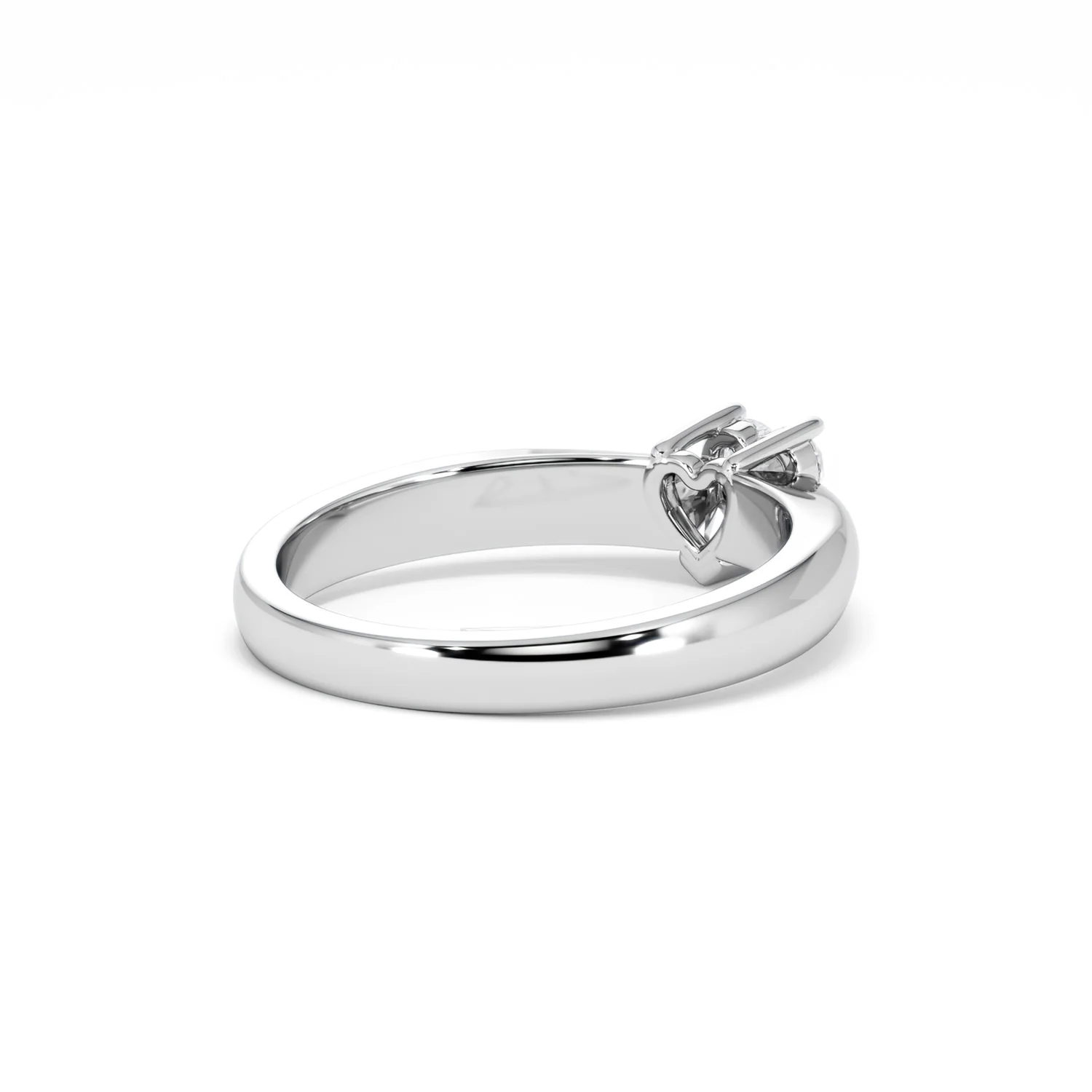 Naomi Heart Cut Lab Diamond Engagement Ring 0.33ct H/SI in 925 Silver - Image 41