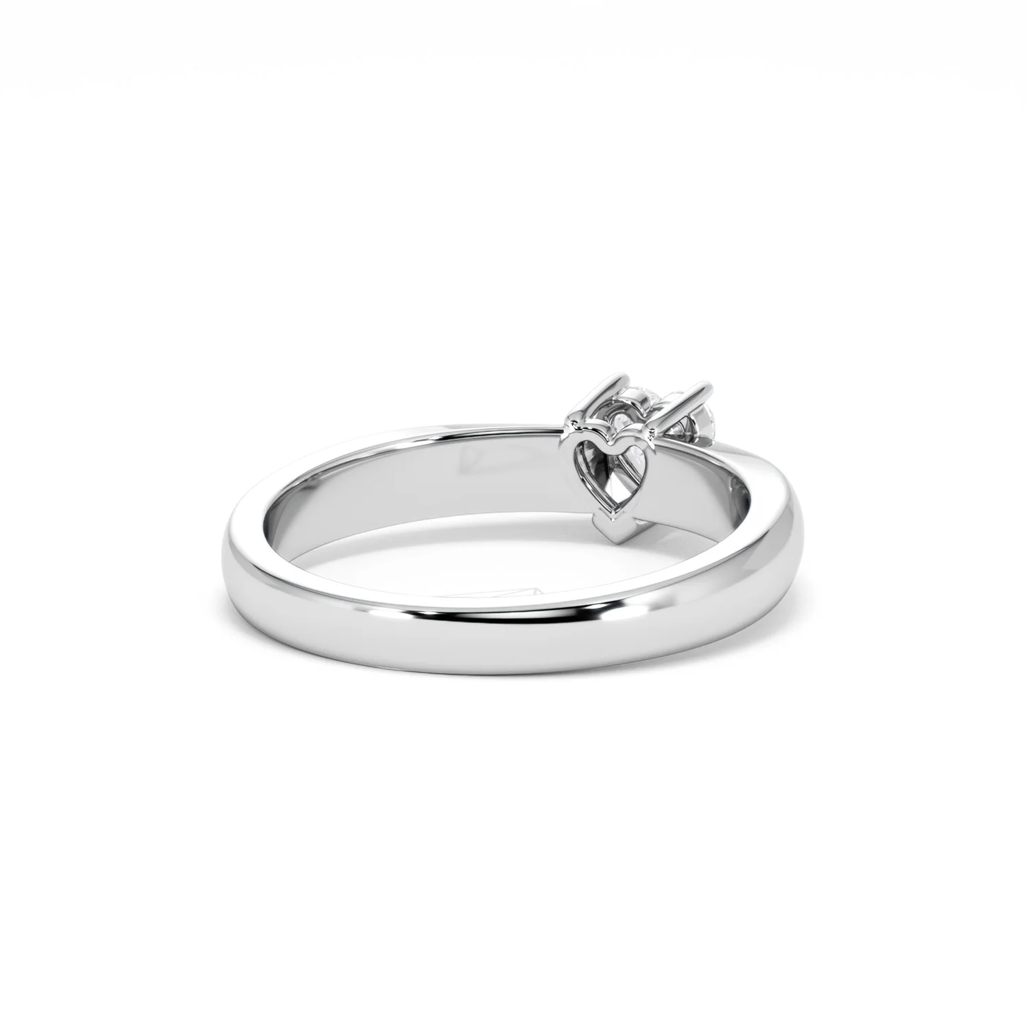 Naomi Heart Cut Lab Diamond Engagement Ring 0.33ct H/SI in 925 Silver - Image 44