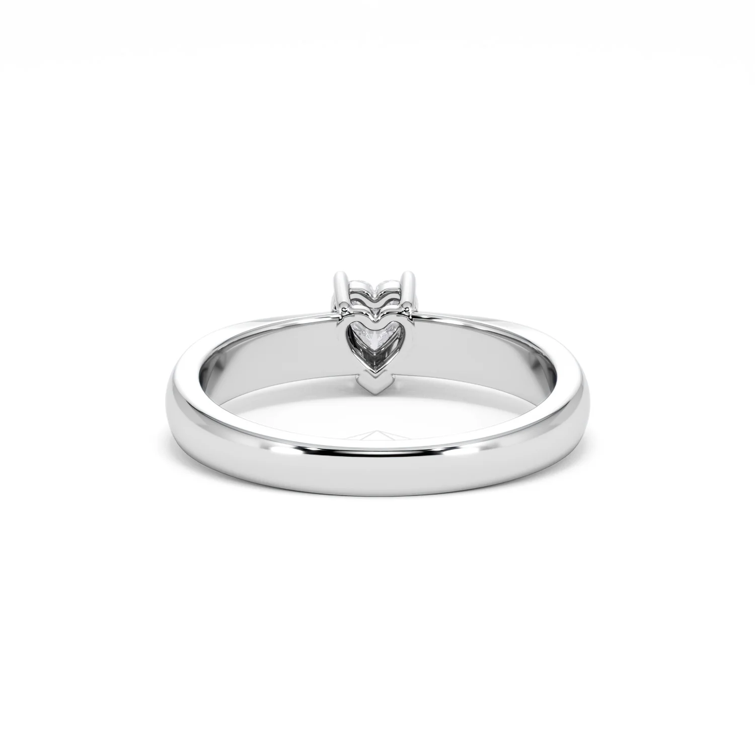 Naomi Heart Cut Lab Diamond Engagement Ring 0.33ct H/SI in 925 Silver - Image 50