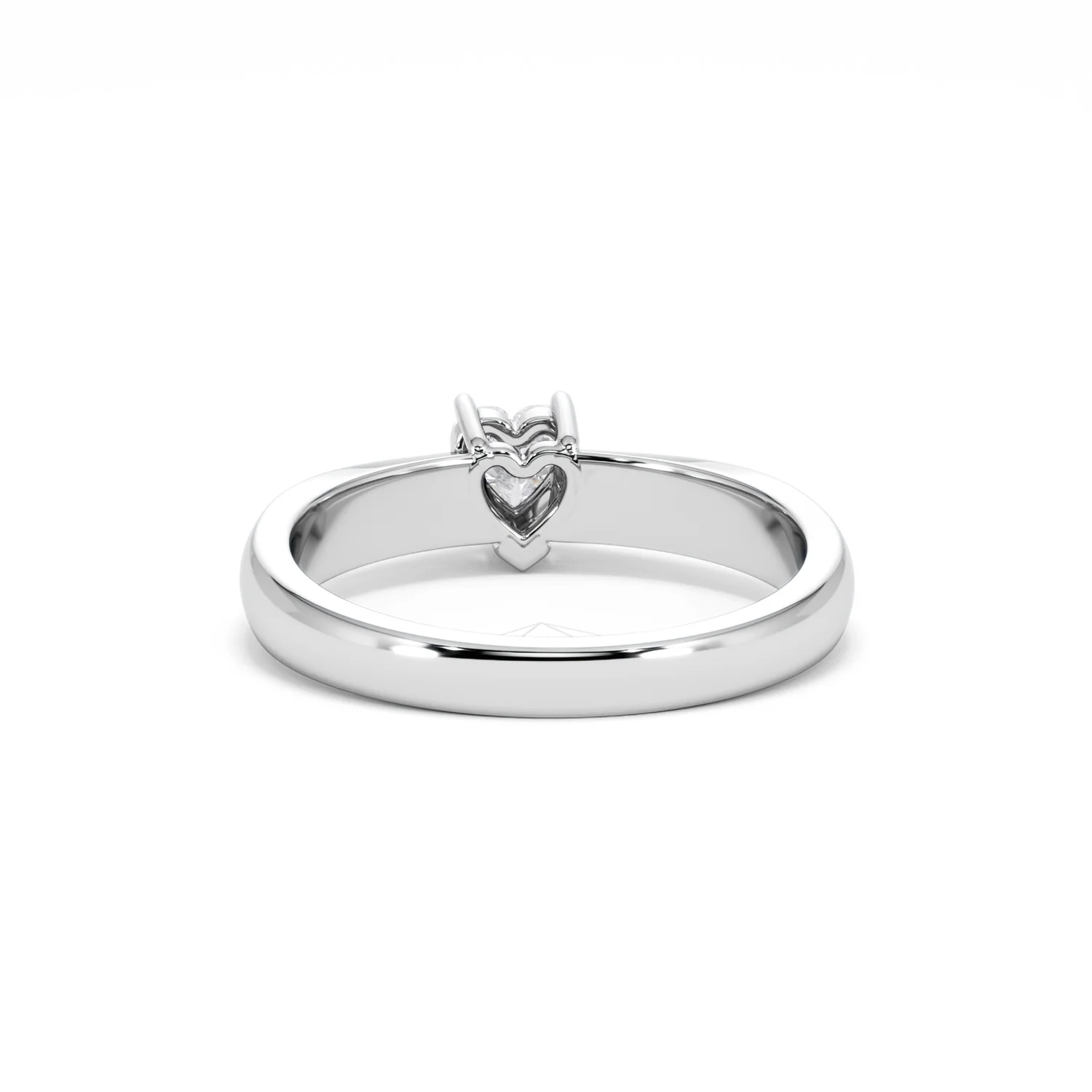 Naomi Heart Cut Lab Diamond Engagement Ring 0.33ct H/SI in 925 Silver - Image 51