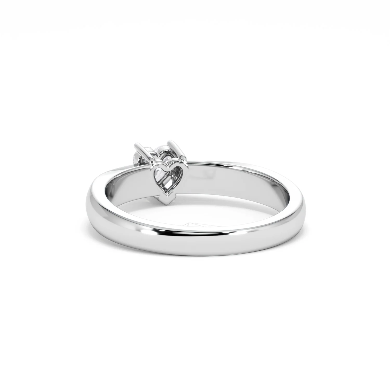 Naomi Heart Cut Lab Diamond Engagement Ring 0.33ct H/SI in 925 Silver - Image 54