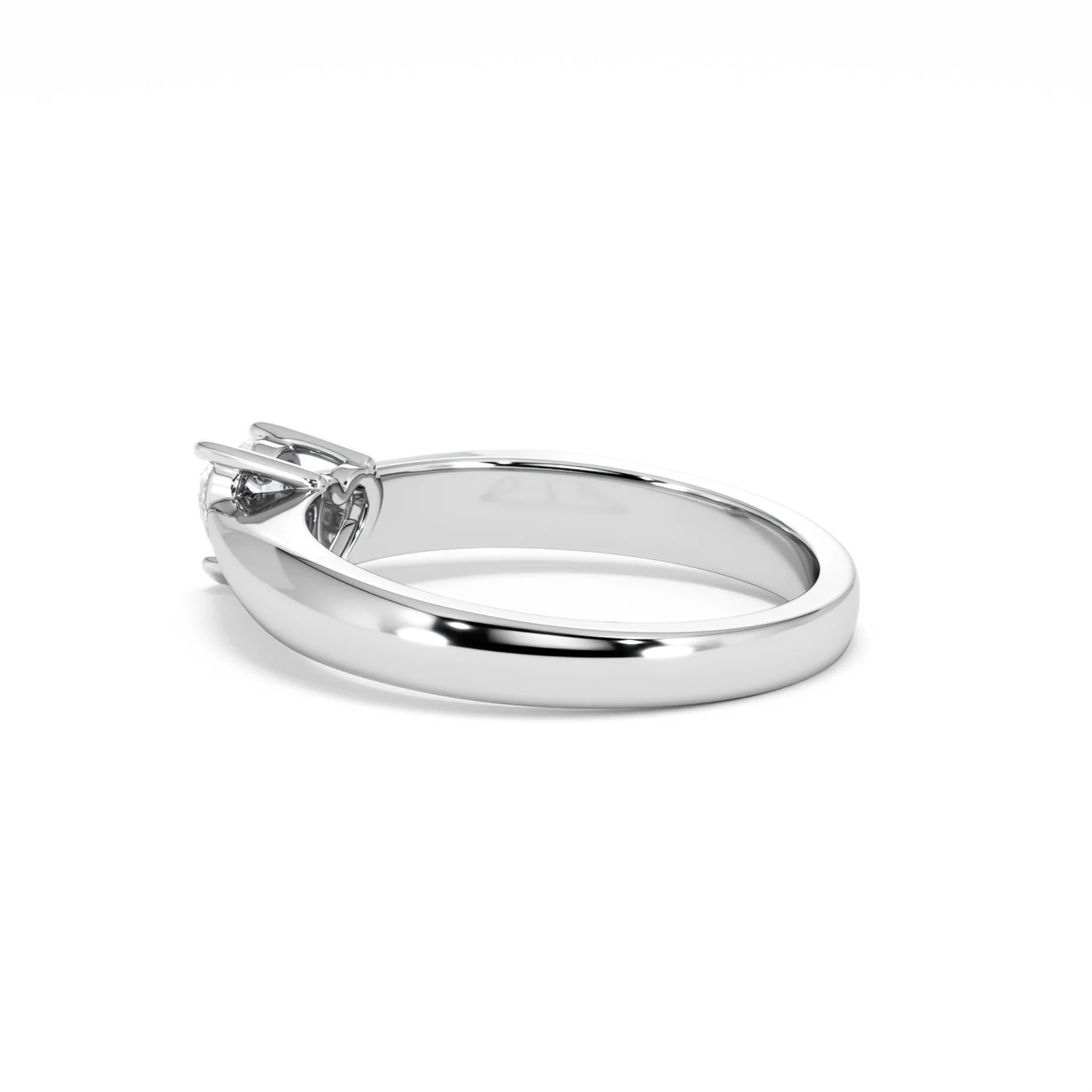 Naomi Heart Cut Lab Diamond Engagement Ring 0.33ct H/SI in 925 Silver - Image 63