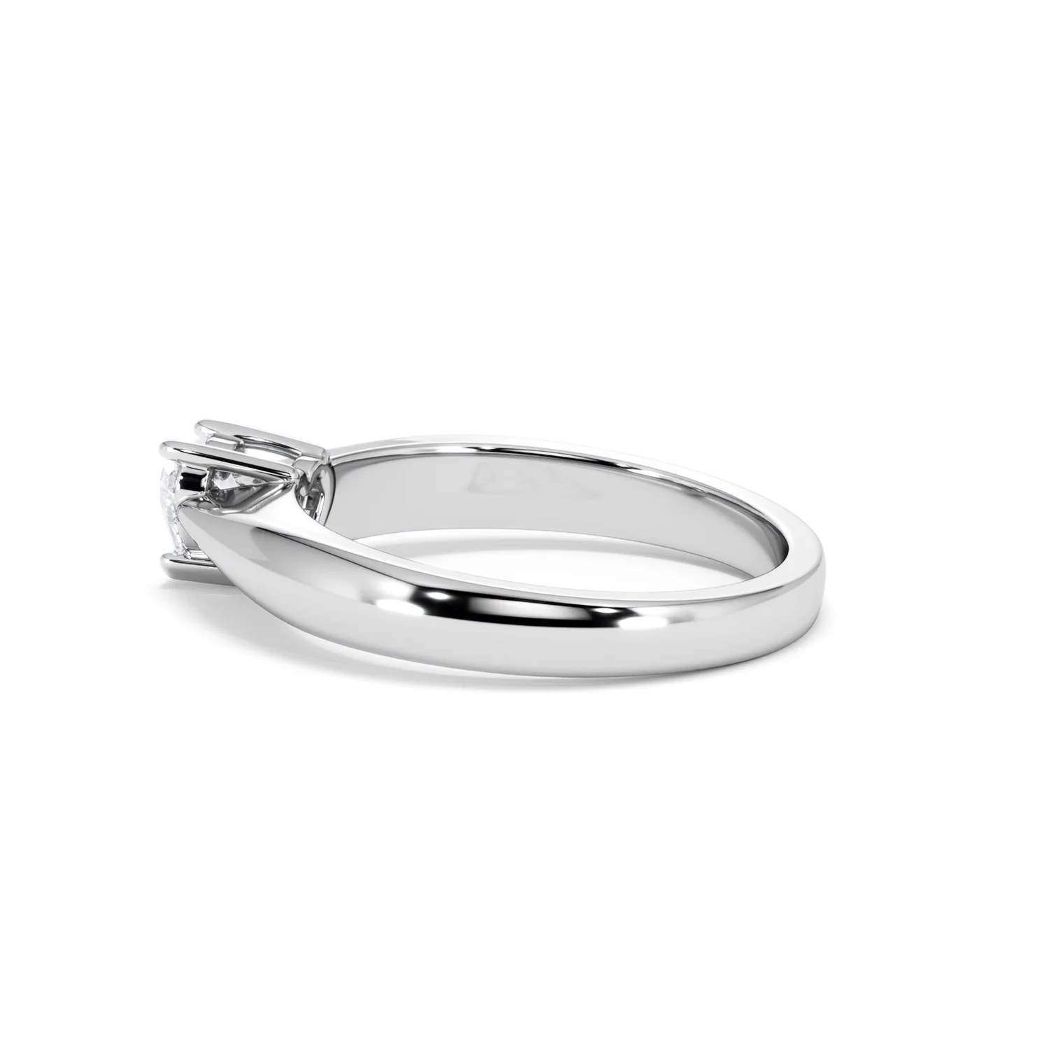 Naomi Heart Cut Lab Diamond Engagement Ring 0.33ct H/SI in 925 Silver - Image 66