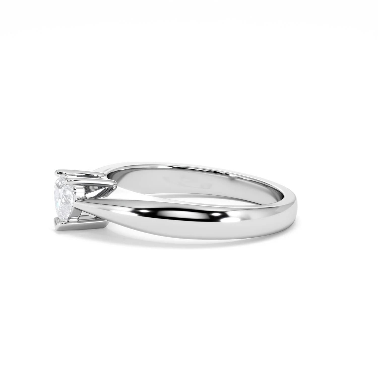 Naomi Heart Cut Lab Diamond Engagement Ring 0.33ct H/SI in 925 Silver - Image 74
