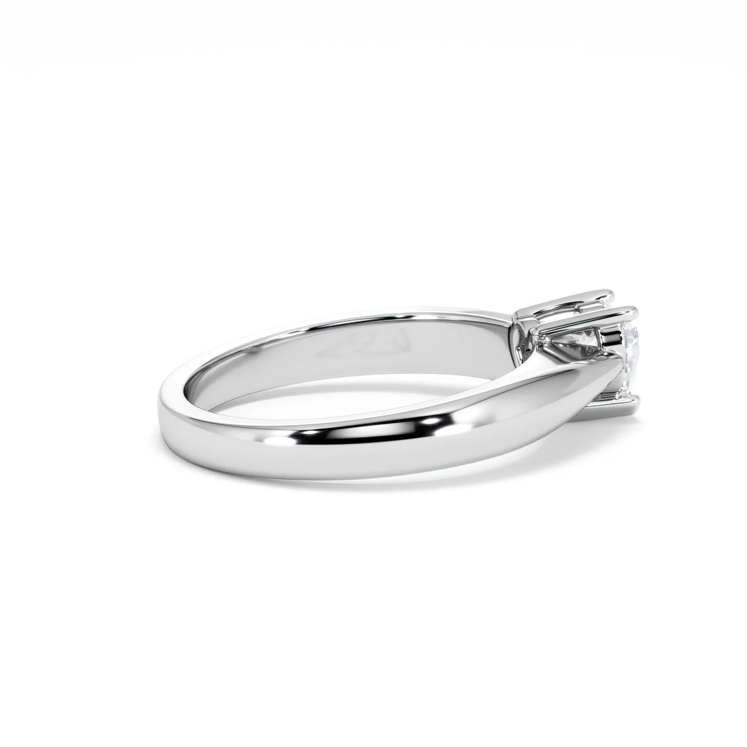 Naomi Heart Cut Lab Diamond Engagement Ring 0.50ct H/SI in 925 Silver - Image 33