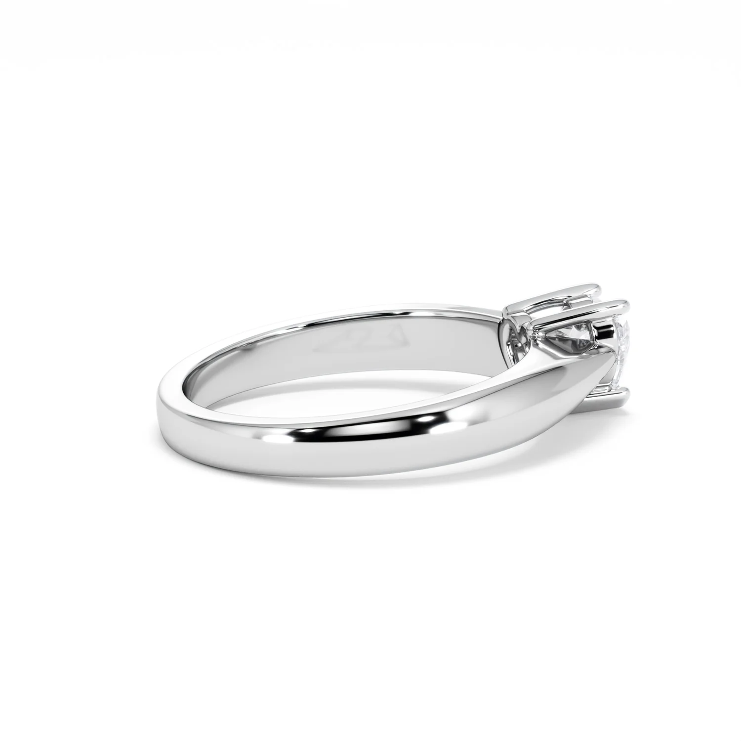 Naomi Heart Cut Lab Diamond Engagement Ring 0.50ct H/SI in 925 Silver - Image 34