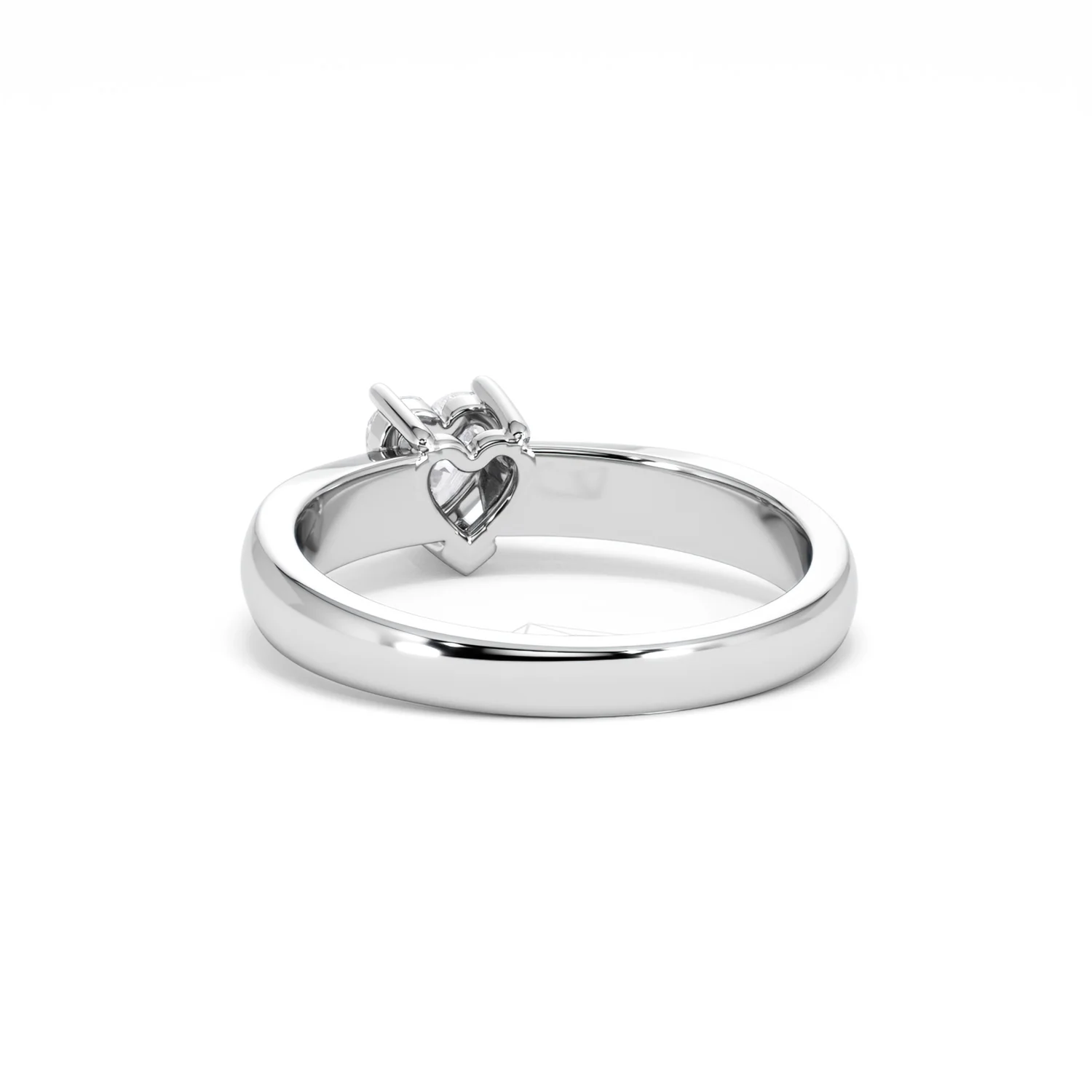Naomi Heart Cut Lab Diamond Engagement Ring 0.50ct H/SI in 925 Silver - Image 54