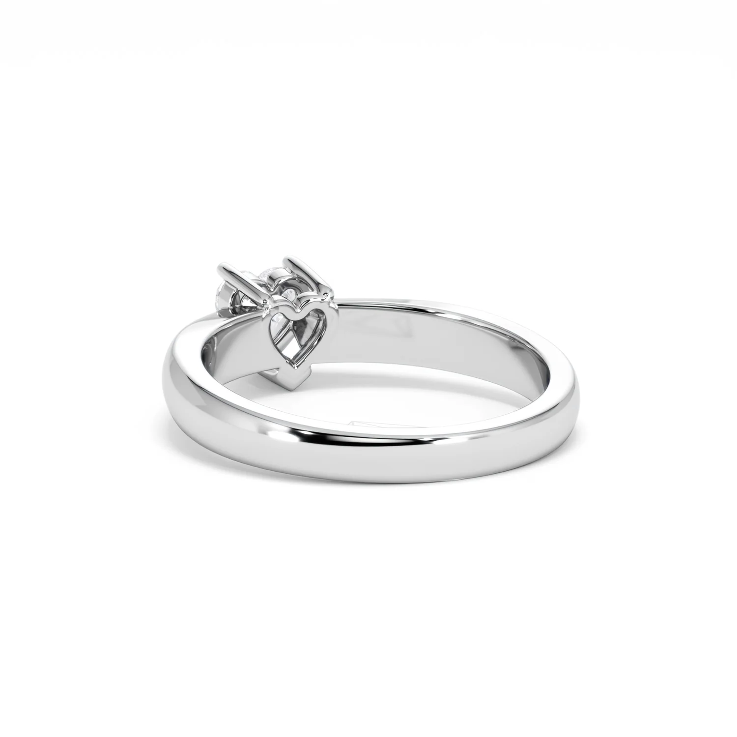Naomi Heart Cut Lab Diamond Engagement Ring 0.50ct H/SI in 925 Silver - Image 56