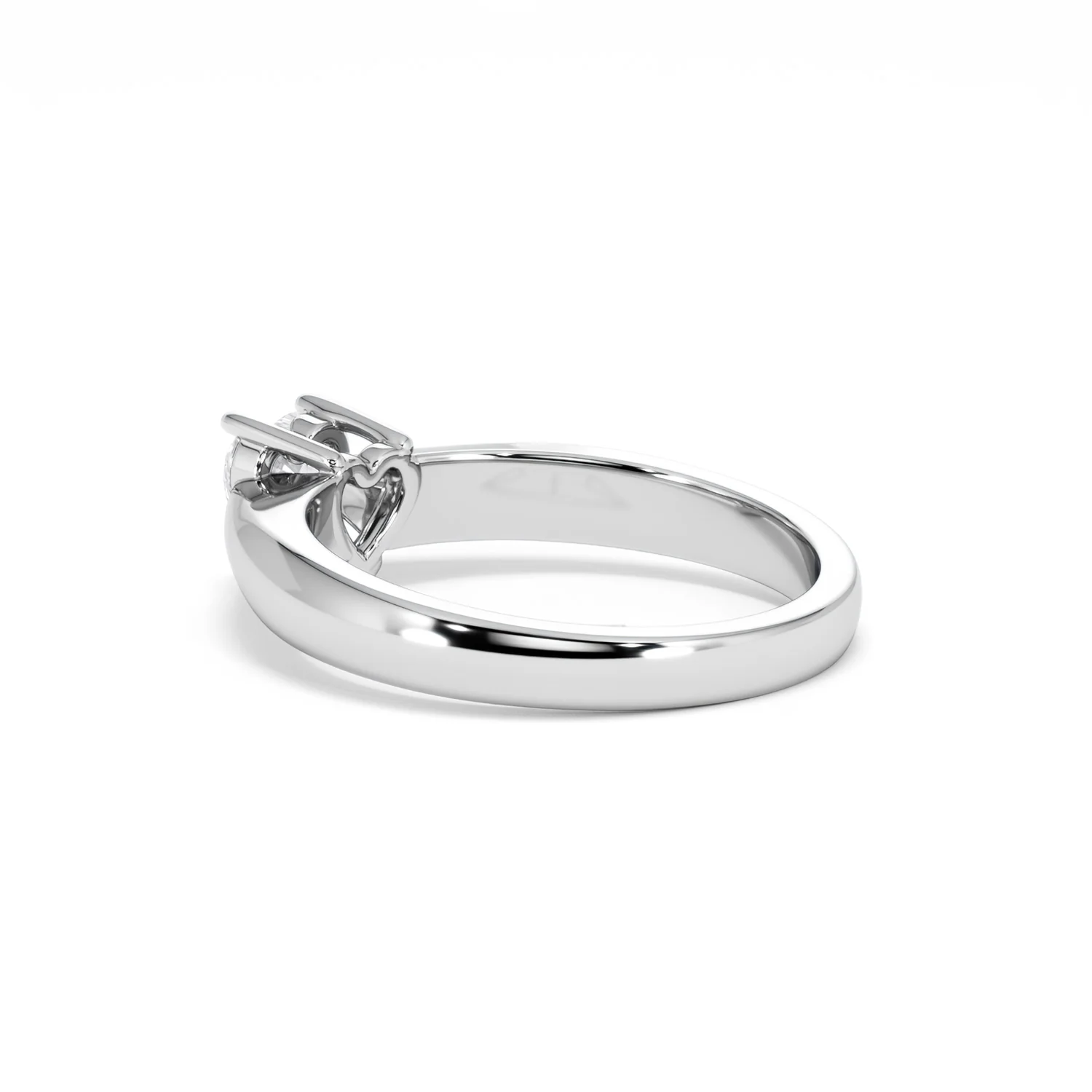 Naomi Heart Cut Lab Diamond Engagement Ring 0.50ct H/SI in 925 Silver - Image 61