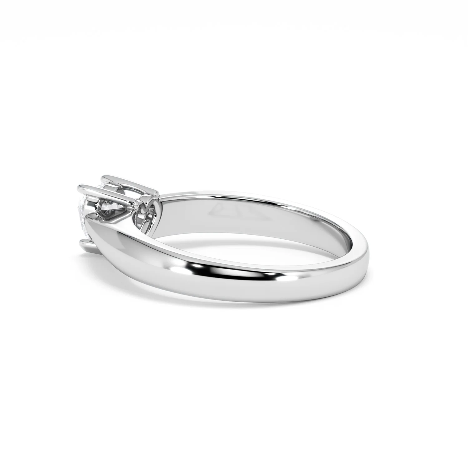 Naomi Heart Cut Lab Diamond Engagement Ring 0.50ct H/SI in 925 Silver - Image 64