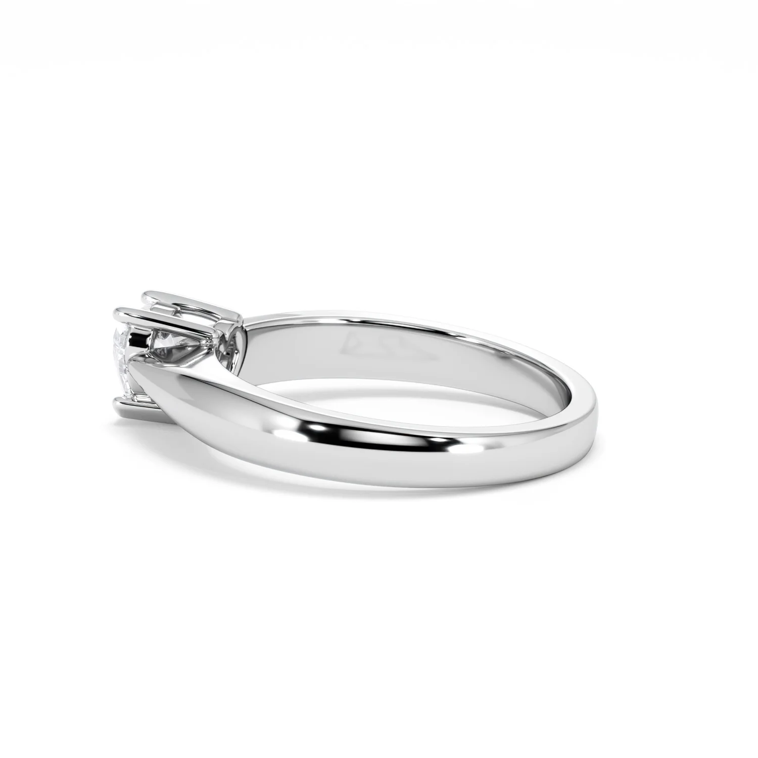 Naomi Heart Cut Lab Diamond Engagement Ring 0.50ct H/SI in 925 Silver - Image 66