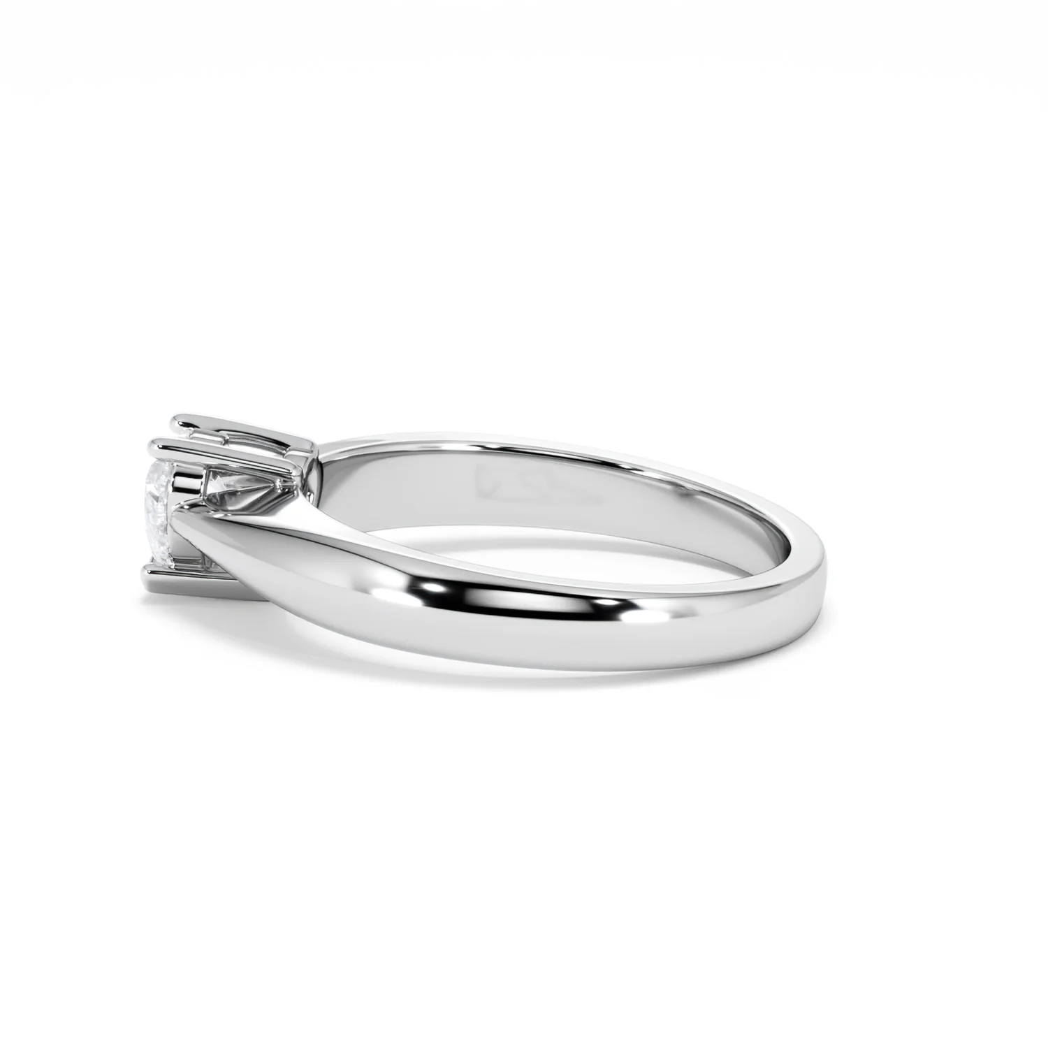 Naomi Heart Cut Lab Diamond Engagement Ring 0.50ct H/SI in 925 Silver - Image 68