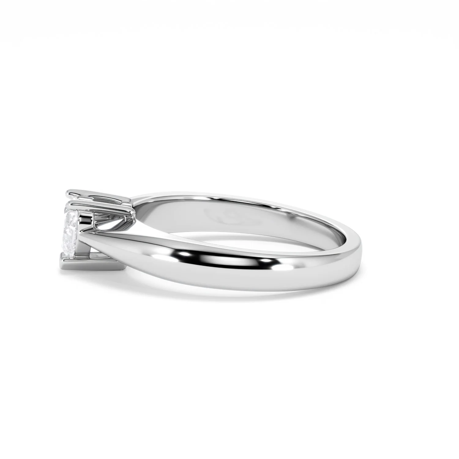 Naomi Heart Cut Lab Diamond Engagement Ring 0.50ct H/SI in 925 Silver - Image 71
