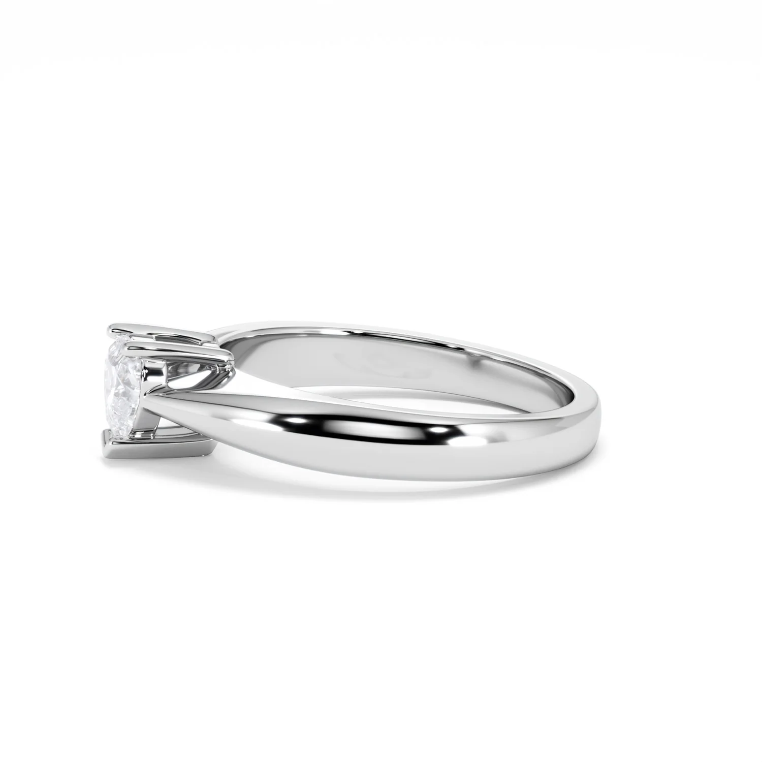 Naomi Heart Cut Lab Diamond Engagement Ring 0.50ct H/SI in 925 Silver - Image 73