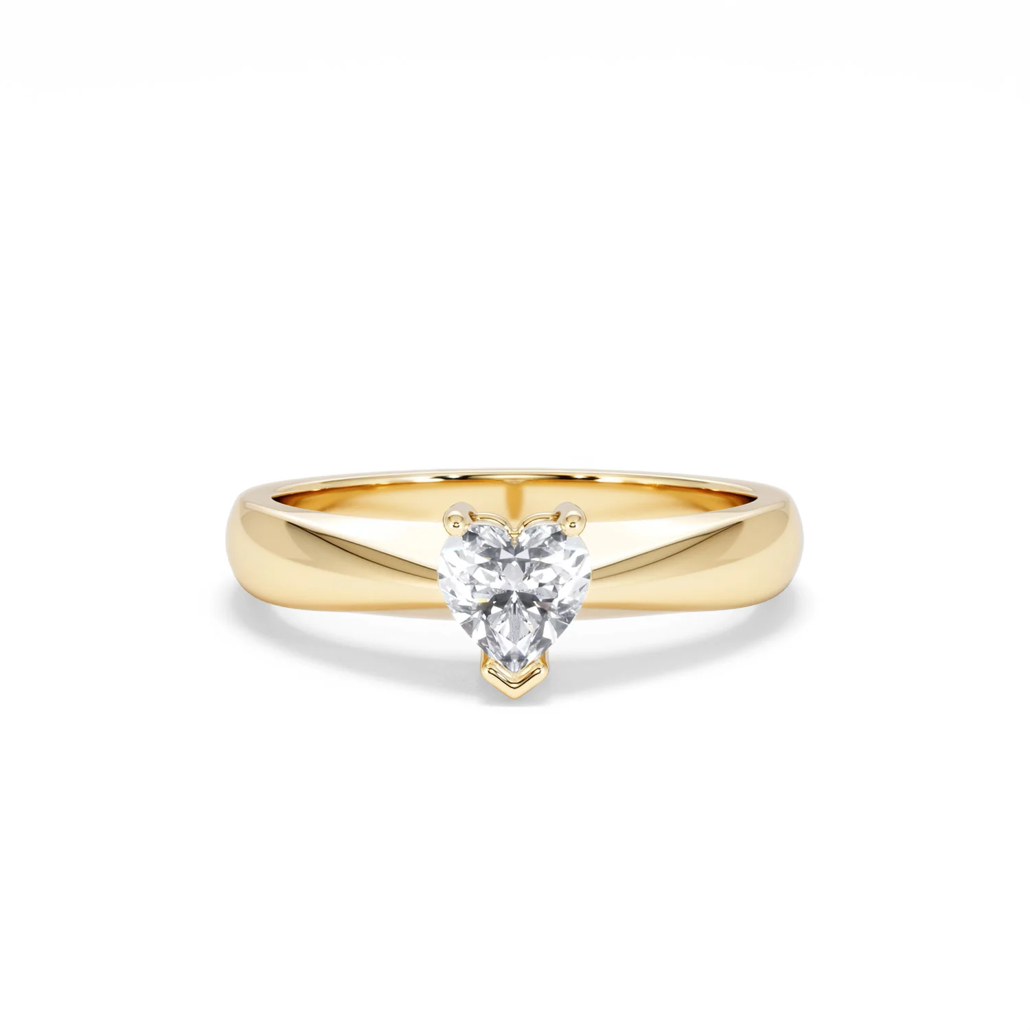 Naomi Heart Cut Lab Diamond Engagement Ring 0.50ct H/SI in 9k Gold - Image 10