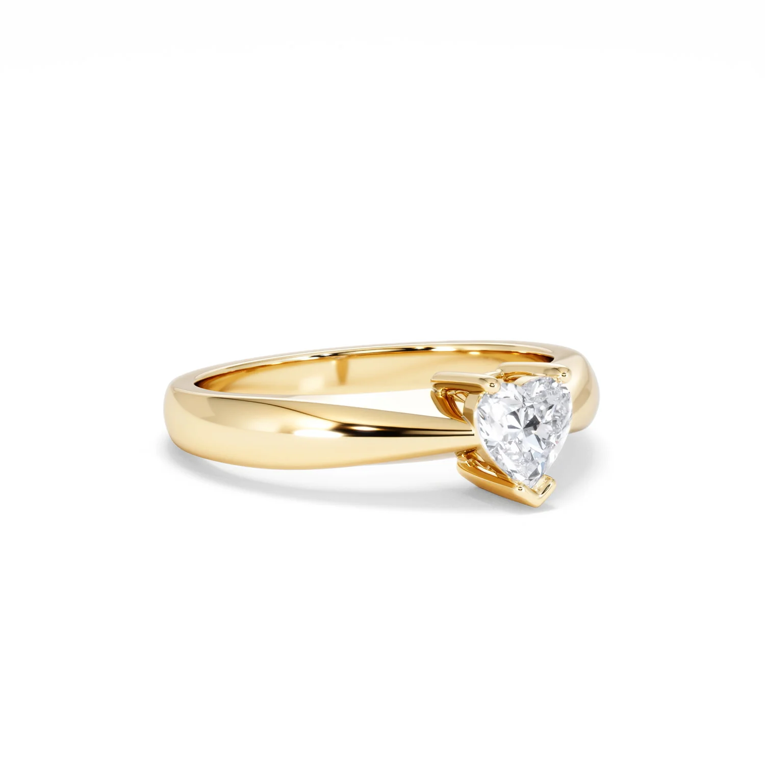 Naomi Heart Cut Lab Diamond Engagement Ring 0.50ct H/SI in 9k Gold - Image 17