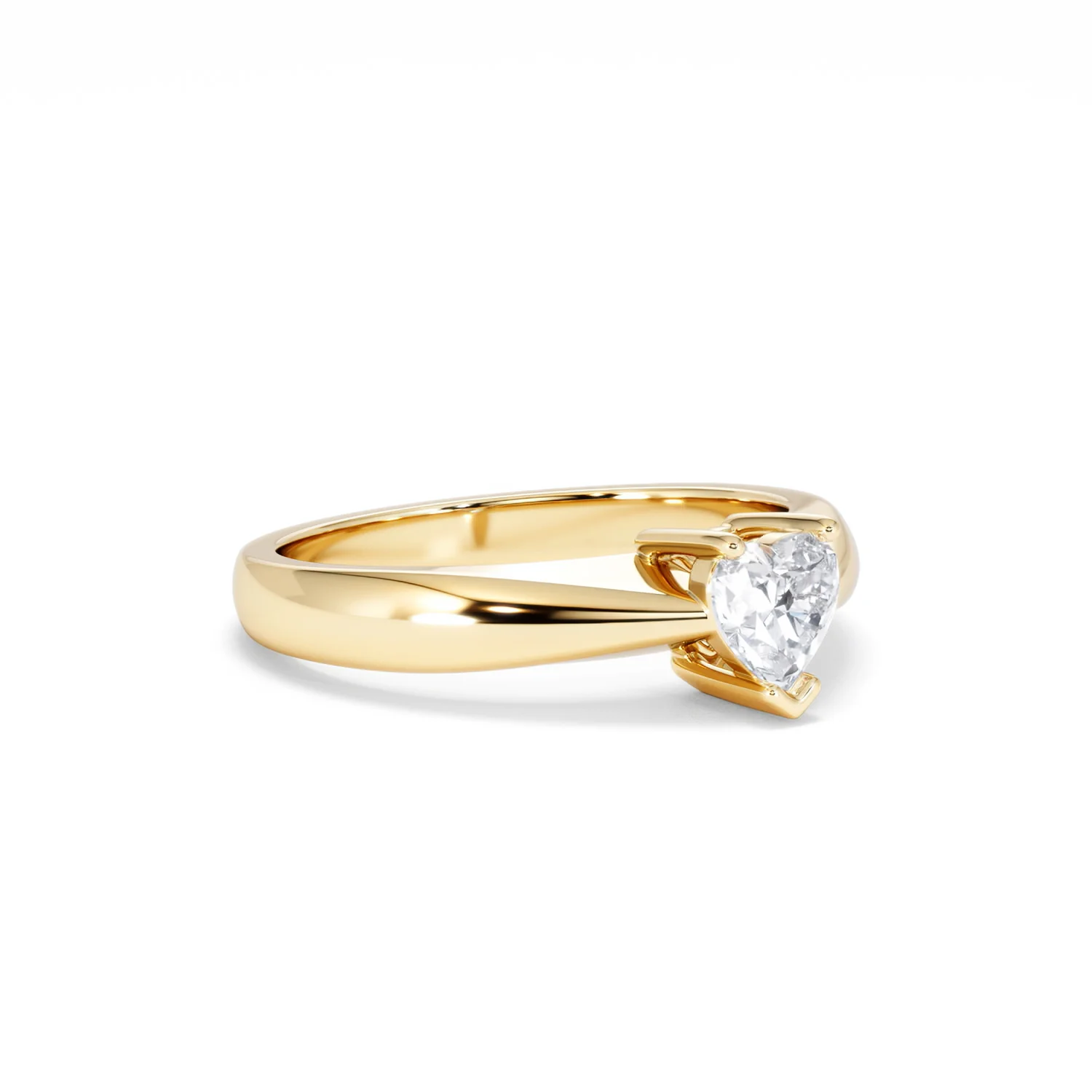 Naomi Heart Cut Lab Diamond Engagement Ring 0.50ct H/SI in 9k Gold - Image 18