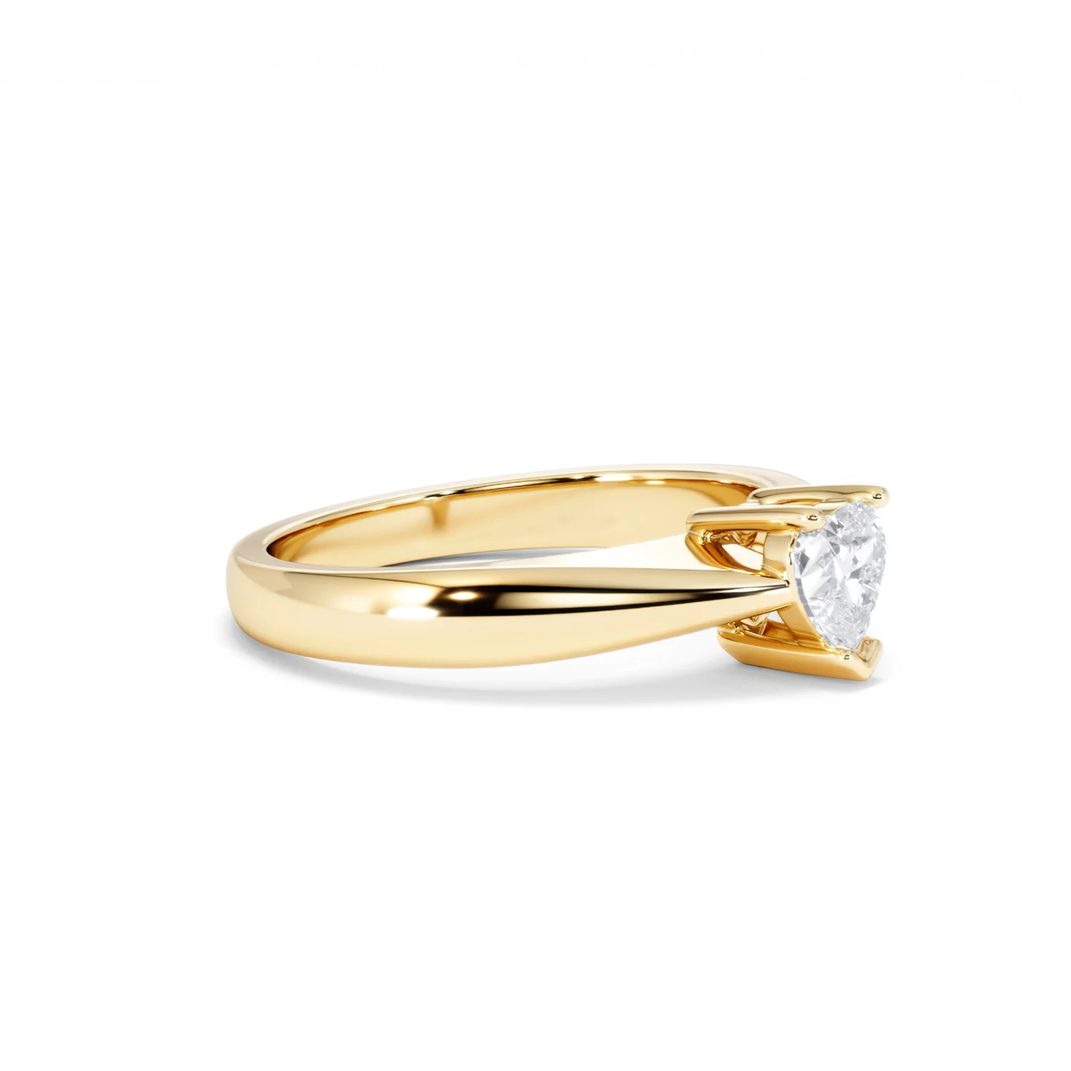 Naomi Heart Cut Lab Diamond Engagement Ring 0.50ct H/SI in 9k Gold - Image 22