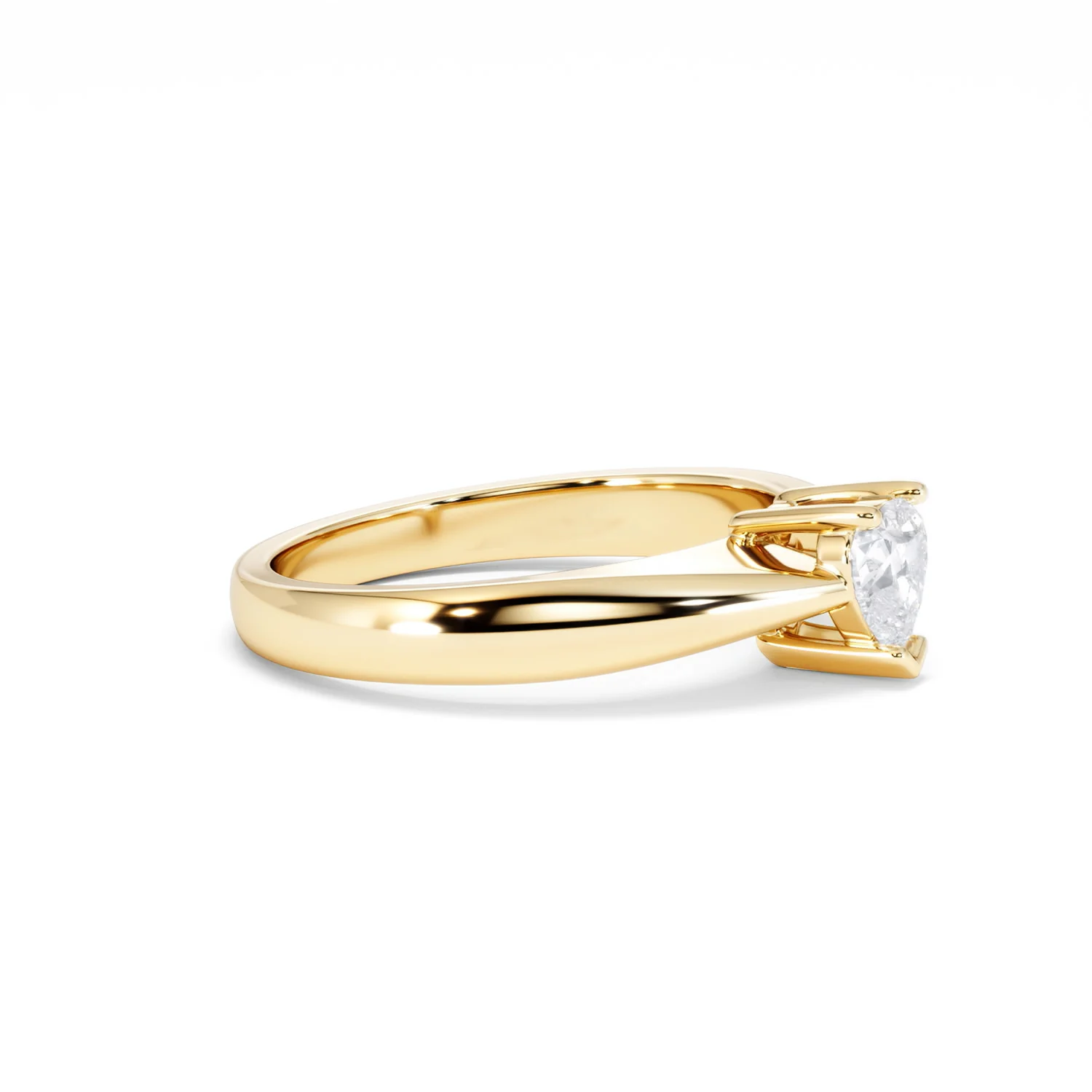 Naomi Heart Cut Lab Diamond Engagement Ring 0.50ct H/SI in 9k Gold - Image 24