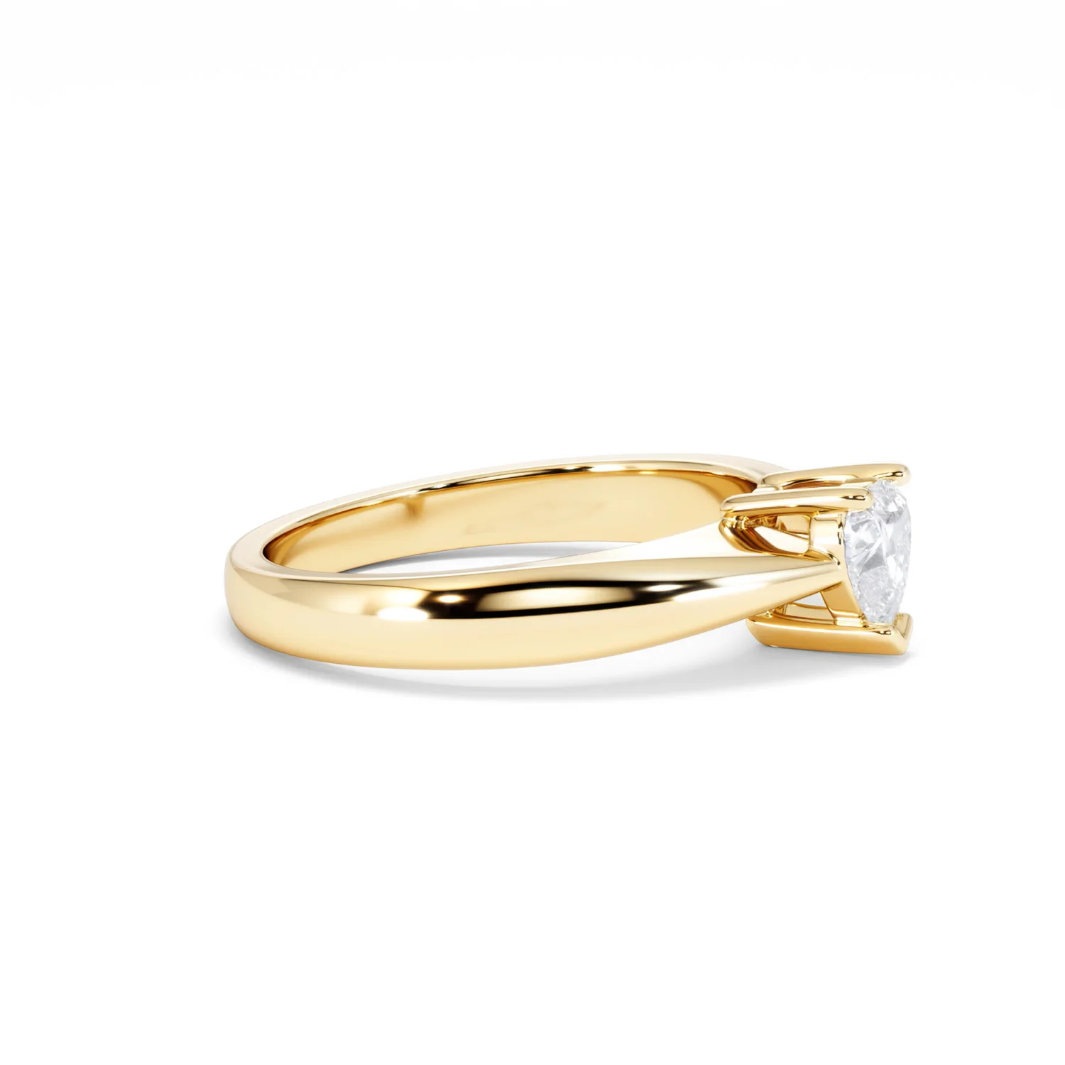 Naomi Heart Cut Lab Diamond Engagement Ring 0.50ct H/SI in 9k Gold - Image 25