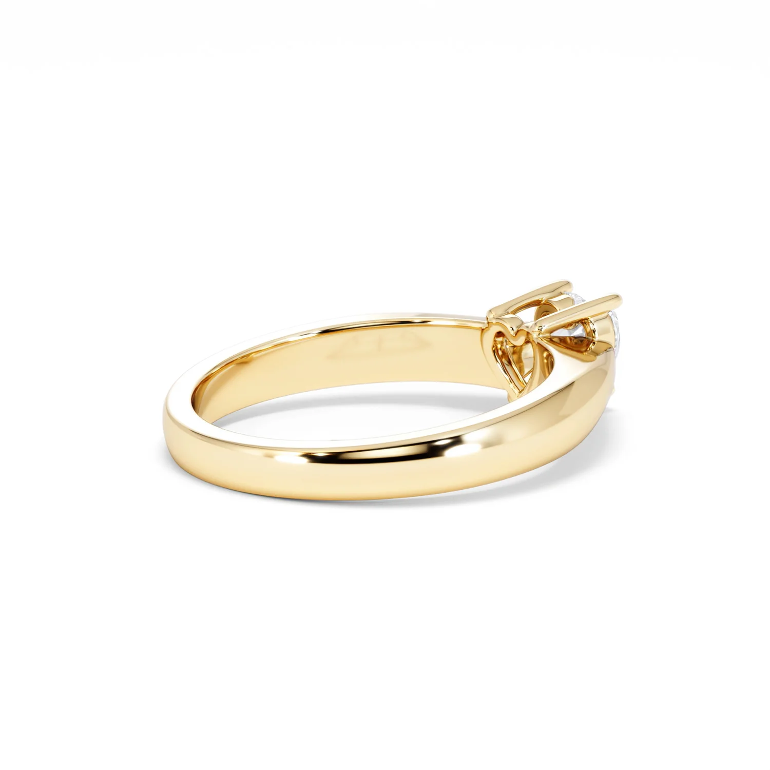 Naomi Heart Cut Lab Diamond Engagement Ring 0.50ct H/SI in 9k Gold - Image 38
