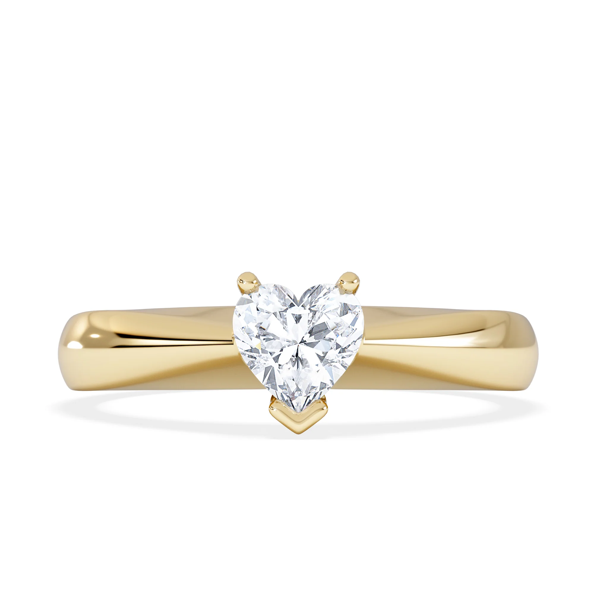 Naomi Heart Cut Lab Diamond Engagement Ring 0.50ct H/SI in 9k Gold - Image 7