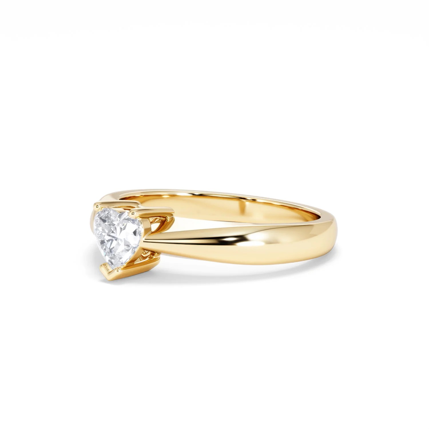 Naomi Heart Cut Lab Diamond Engagement Ring 0.50ct H/SI in 9k Gold - Image 81