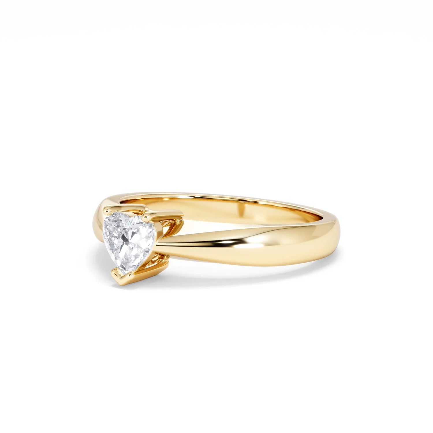 Naomi Heart Cut Lab Diamond Engagement Ring 0.50ct H/SI in 9k Gold - Image 82
