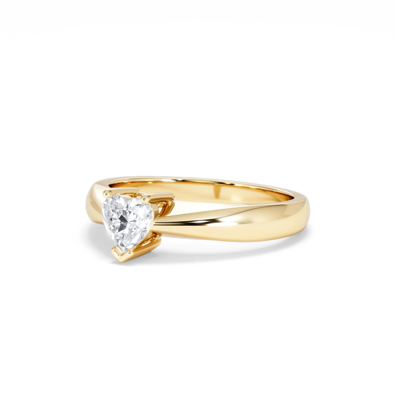 Naomi Heart Cut Lab Diamond Engagement Ring 0.50ct H/SI in 9k Gold - Image 83