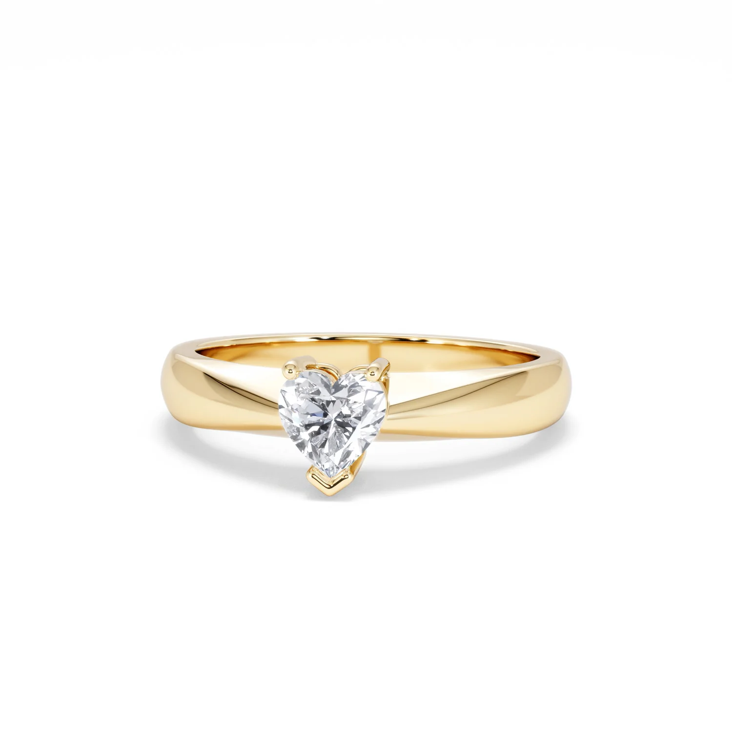 Naomi Heart Cut Lab Diamond Engagement Ring 0.50ct H/SI in 9k Gold - Image 88