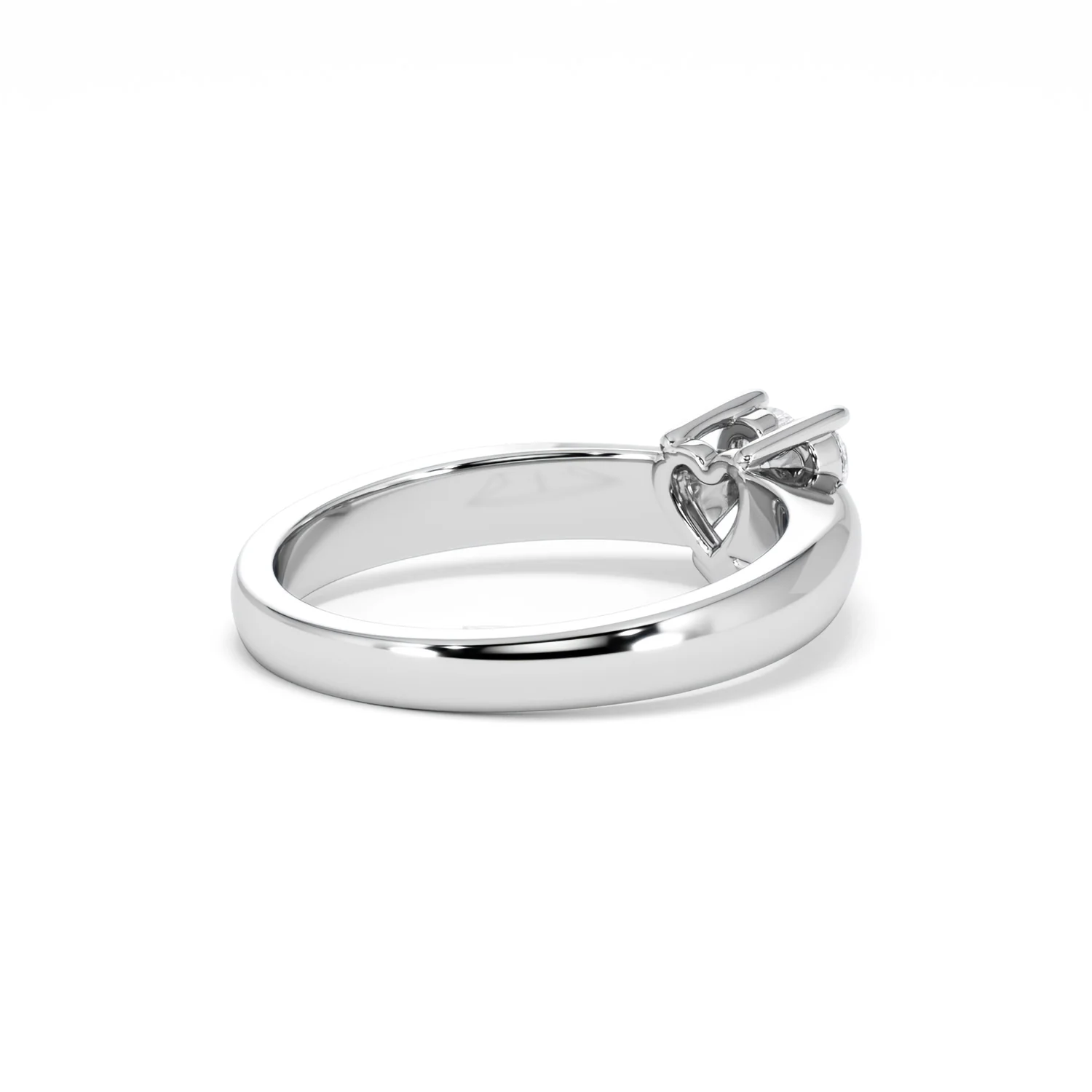 Naomi Heart Cut Lab Diamond Engagement Ring 0.50ct H/SI in 9k White Gold - Image 40