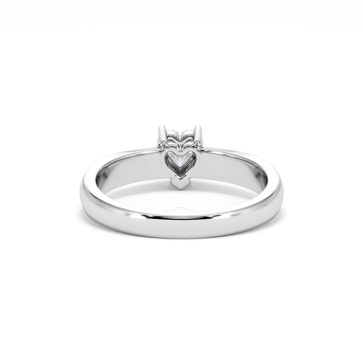 Naomi Heart Cut Lab Diamond Engagement Ring 0.50ct H/SI in 9k White Gold - Image 50