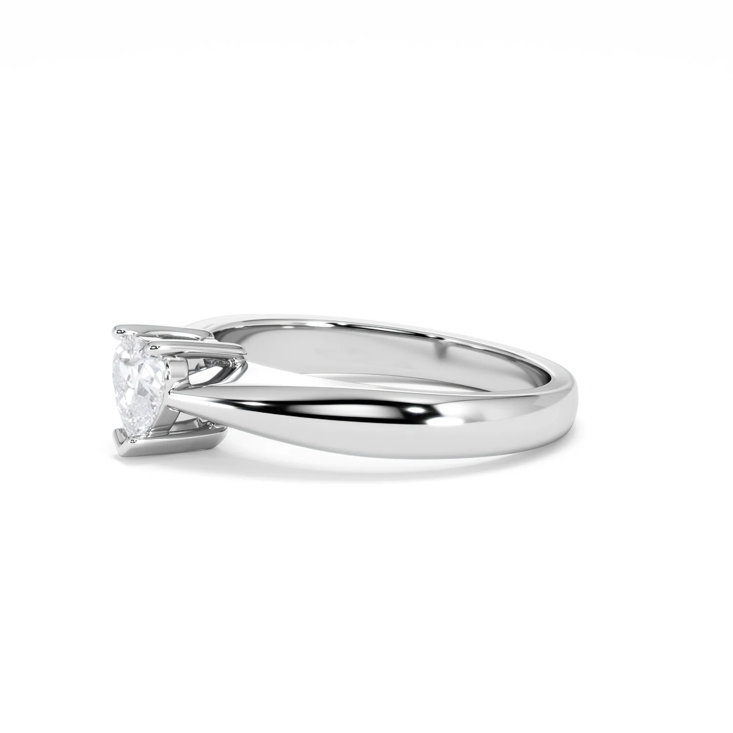 Naomi Heart Cut Lab Diamond Engagement Ring 0.50ct H/SI in 9k White Gold - Image 76