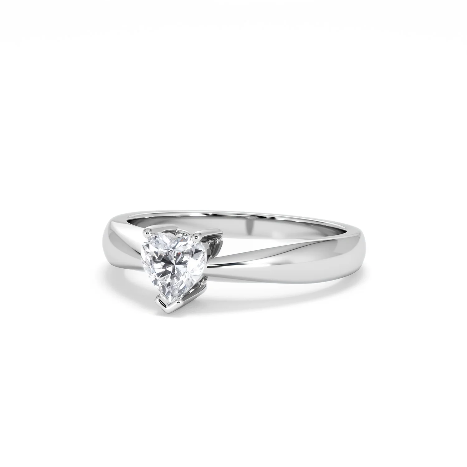 Naomi Heart Cut Lab Diamond Engagement Ring 0.50ct H/SI in 9k White Gold - Image 85