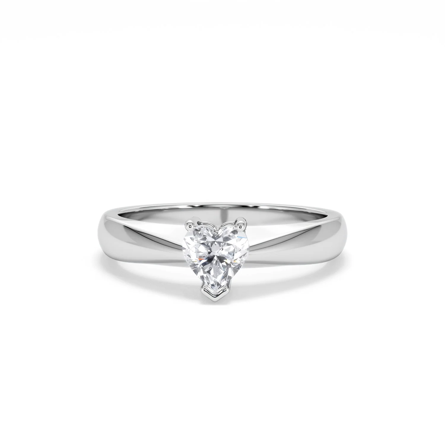 Naomi Heart Cut Lab Diamond Engagement Ring 0.50ct H/SI in 9k White Gold - Image 89