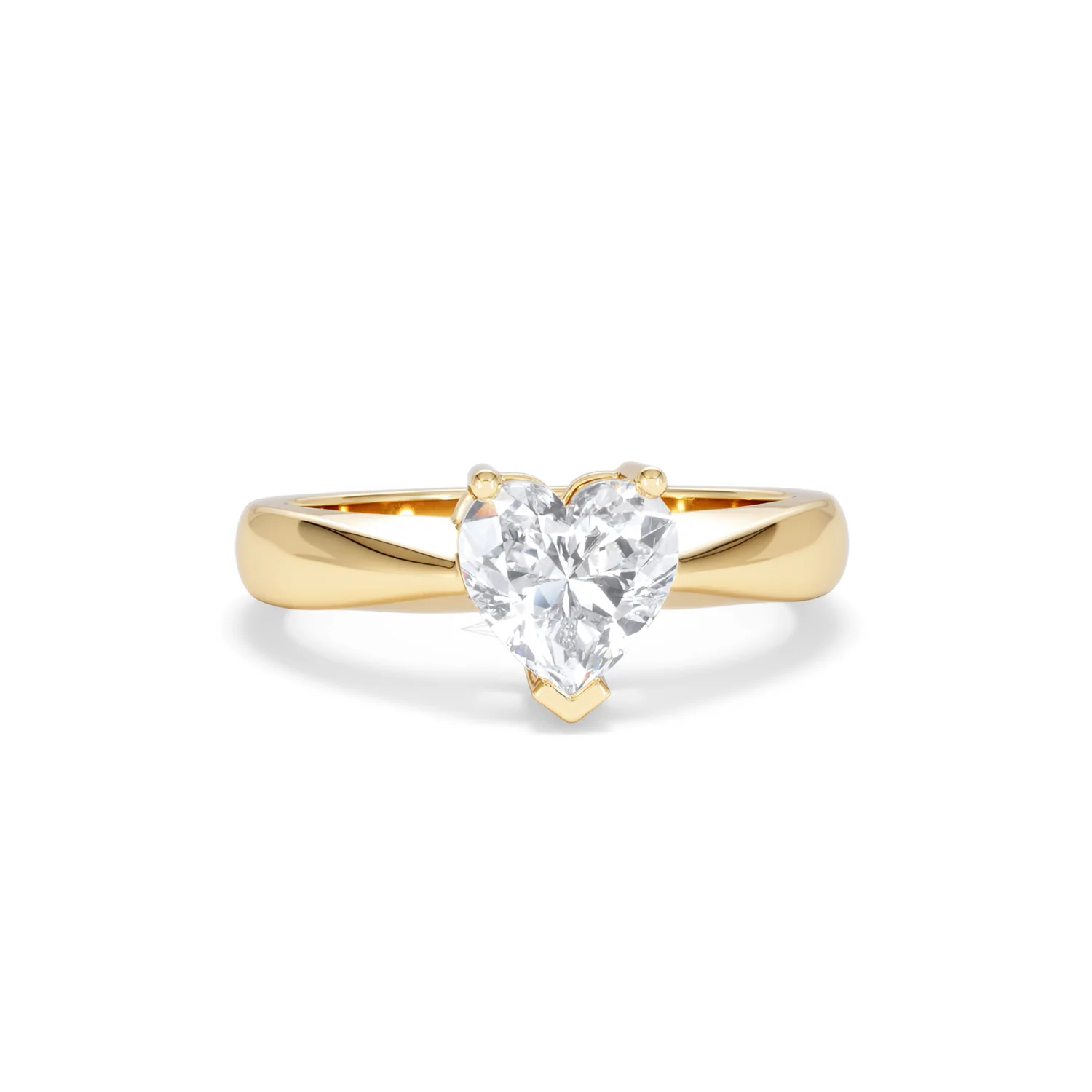 Naomi Heart Cut Lab Diamond Engagement Ring 1.00ct H/SI in 9k Gold - Image 10