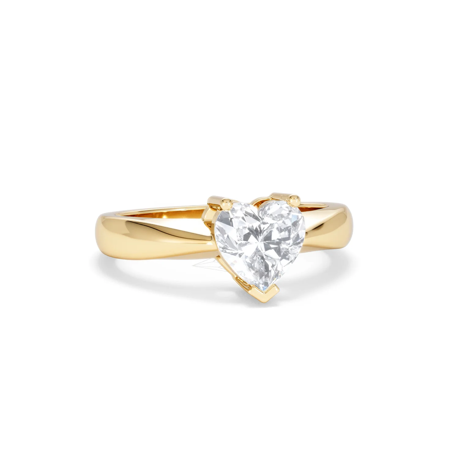 Naomi Heart Cut Lab Diamond Engagement Ring 1.00ct H/SI in 9k Gold - Image 12